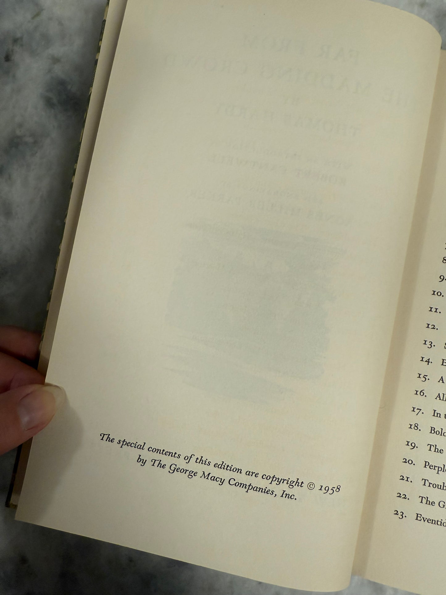 “Far from the Madding Crowd” by Thomas Hardy (1958) Heritage Press Edition