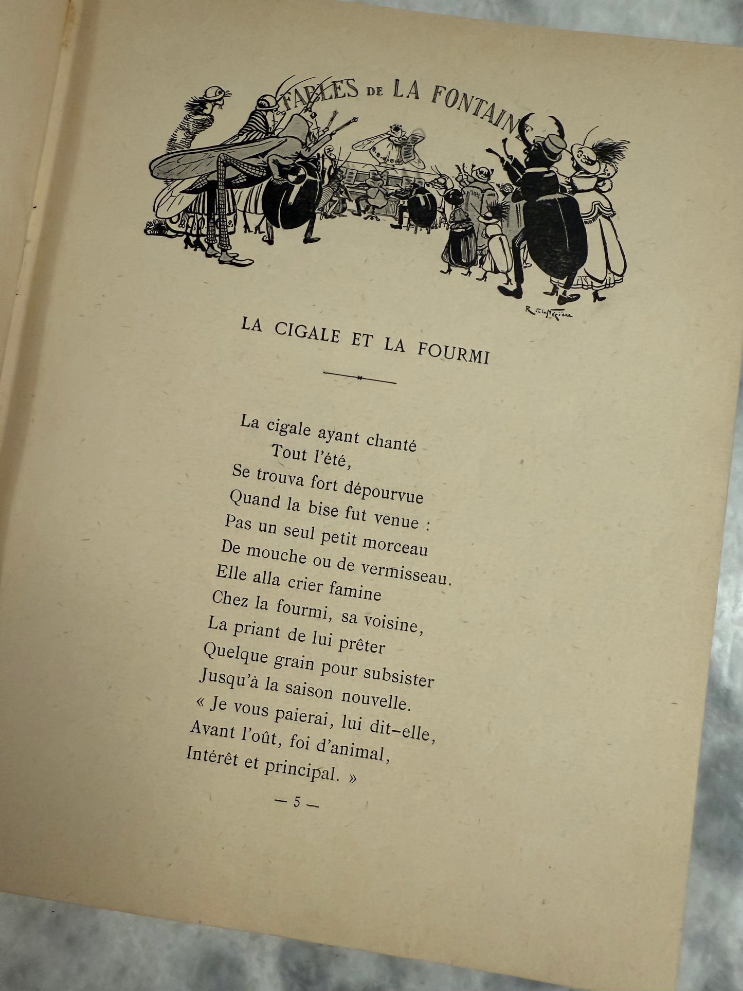 Rare- “Fables de La Fontaine” (1937, Maison Mame, Ill. R. de la Nézière)