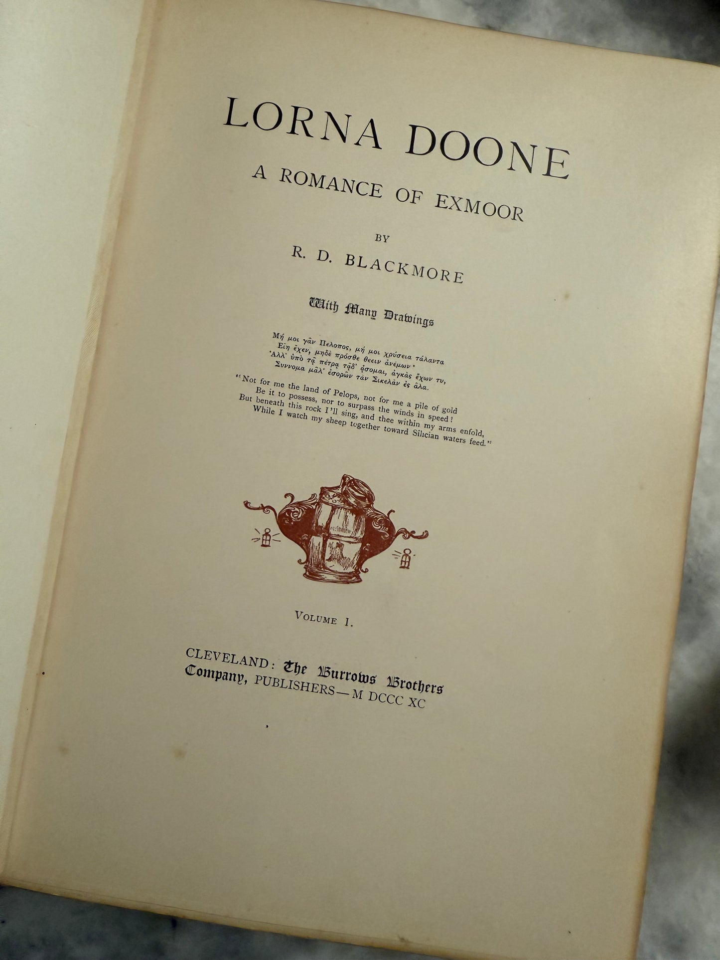 “Lorna Doone: A Romance of Exmoor” by R.D. Blackmore (1890)