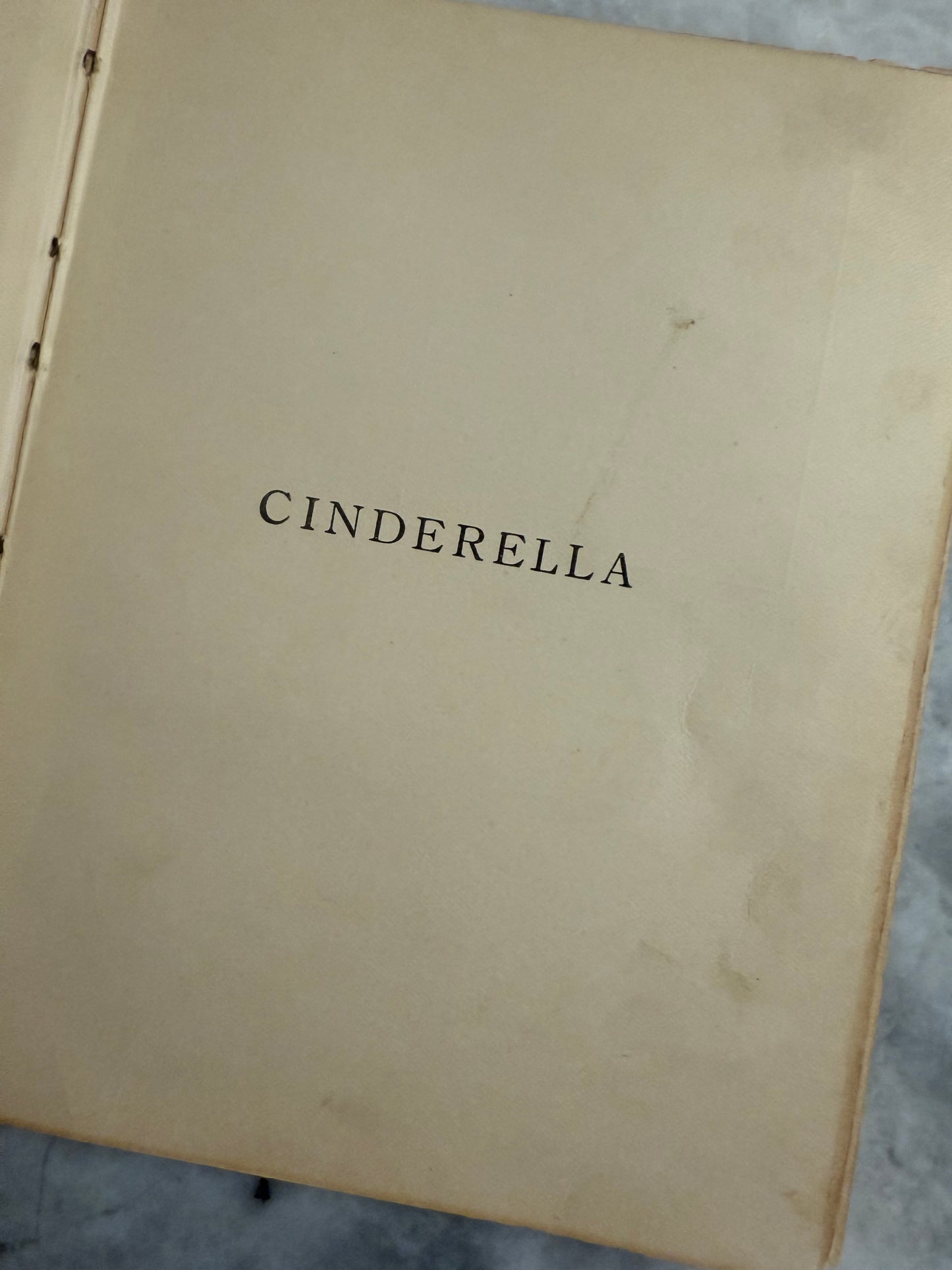 Rare & Collectible- “Cinderella or The Little Glass Slipper” (1914) Bye-lo Series
