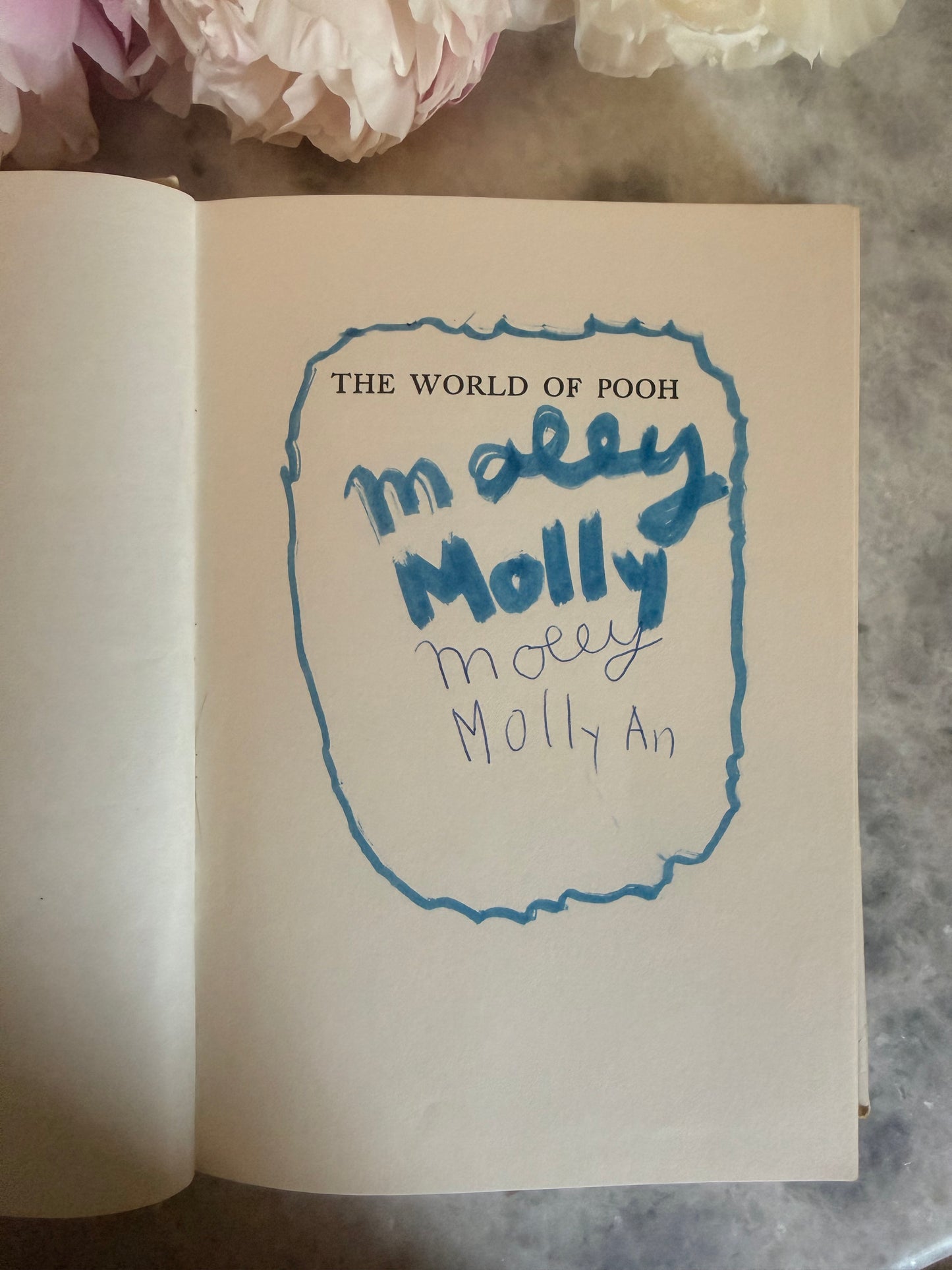 Rare Collectible- 1956 edition of The World of Pooh by A.A. Milne with color illustrations