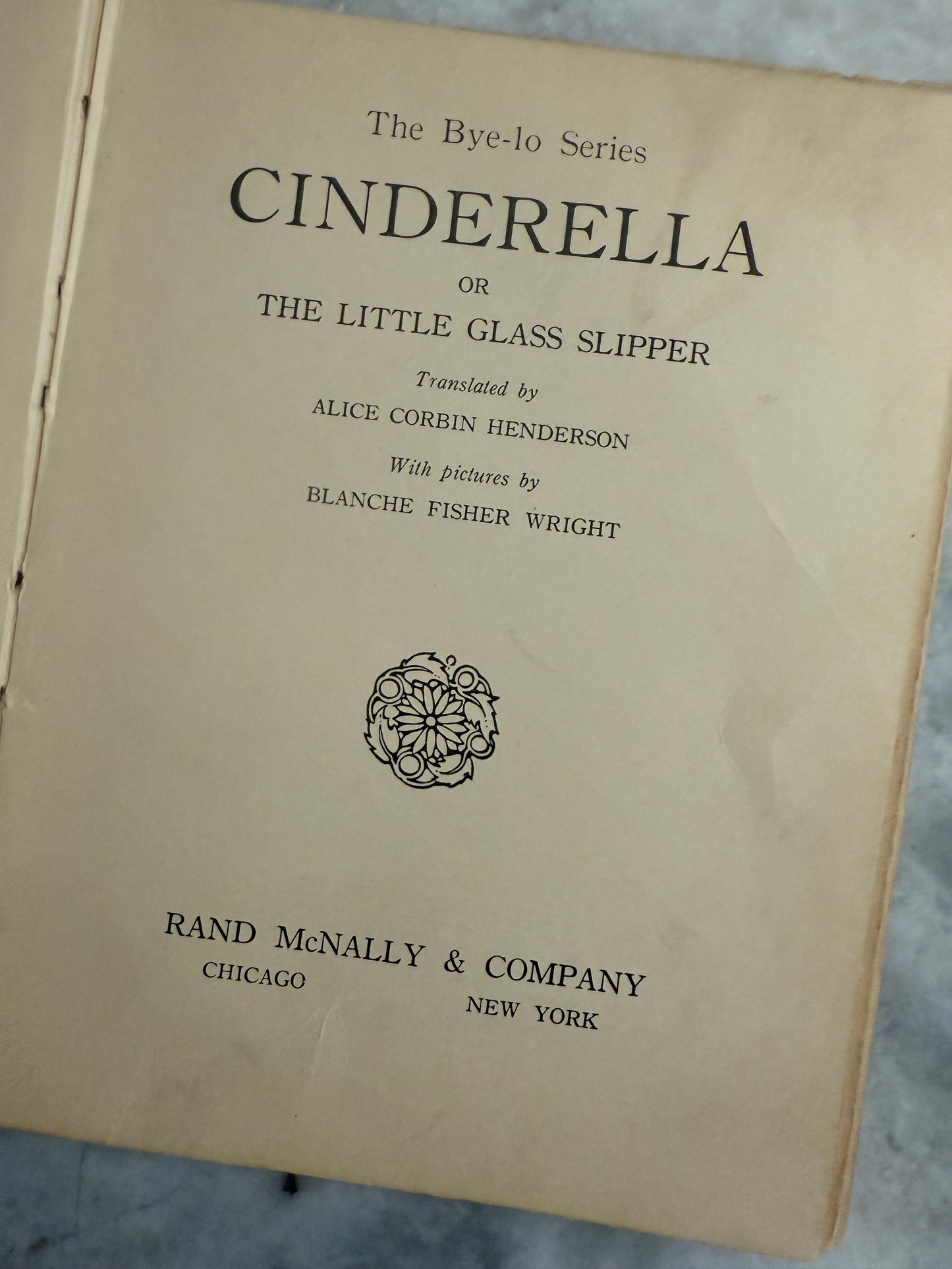 Rare & Collectible- “Cinderella or The Little Glass Slipper” (1914) Bye-lo Series