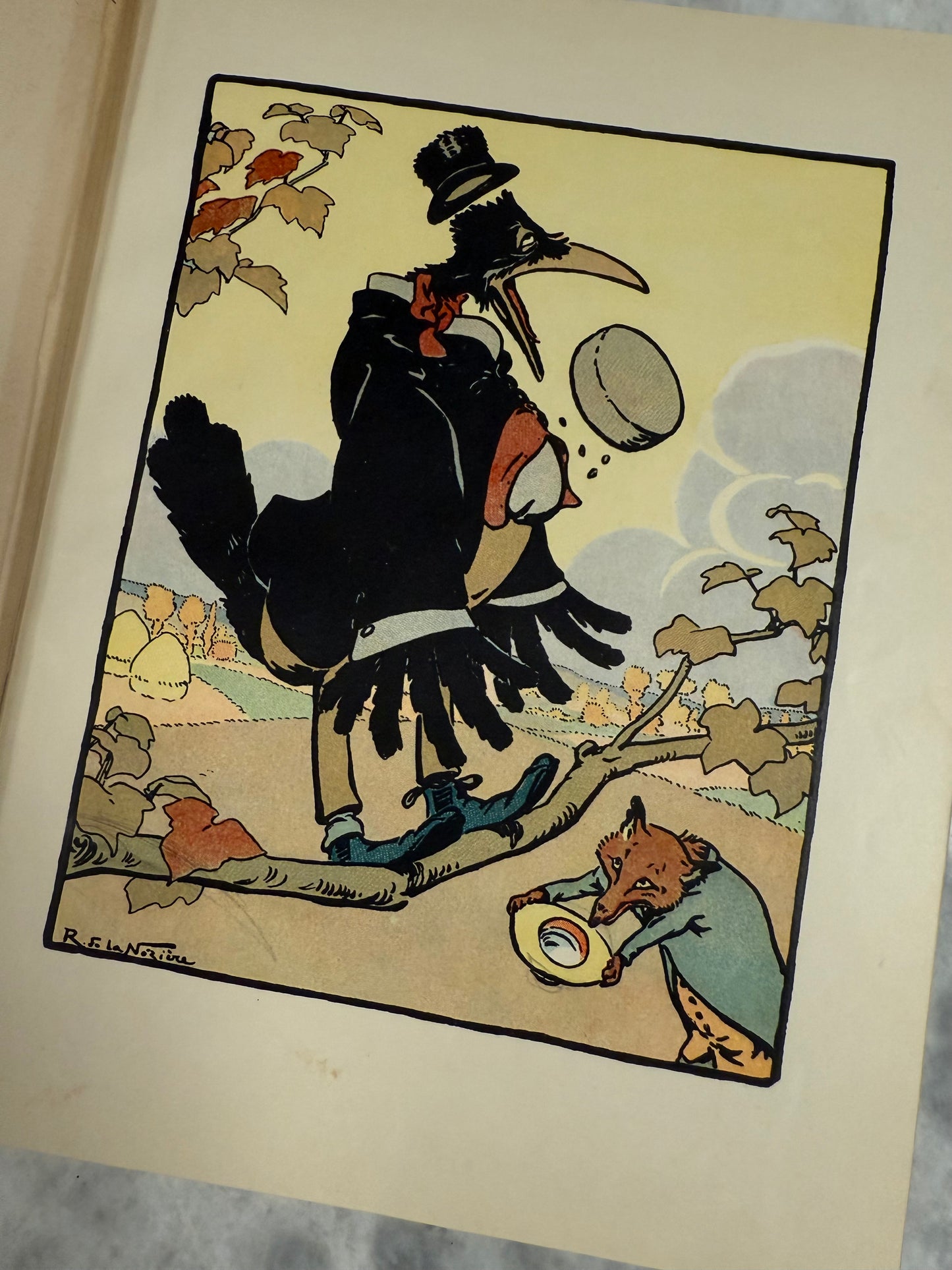 Rare- “Fables de La Fontaine” (1937, Maison Mame, Ill. R. de la Nézière)