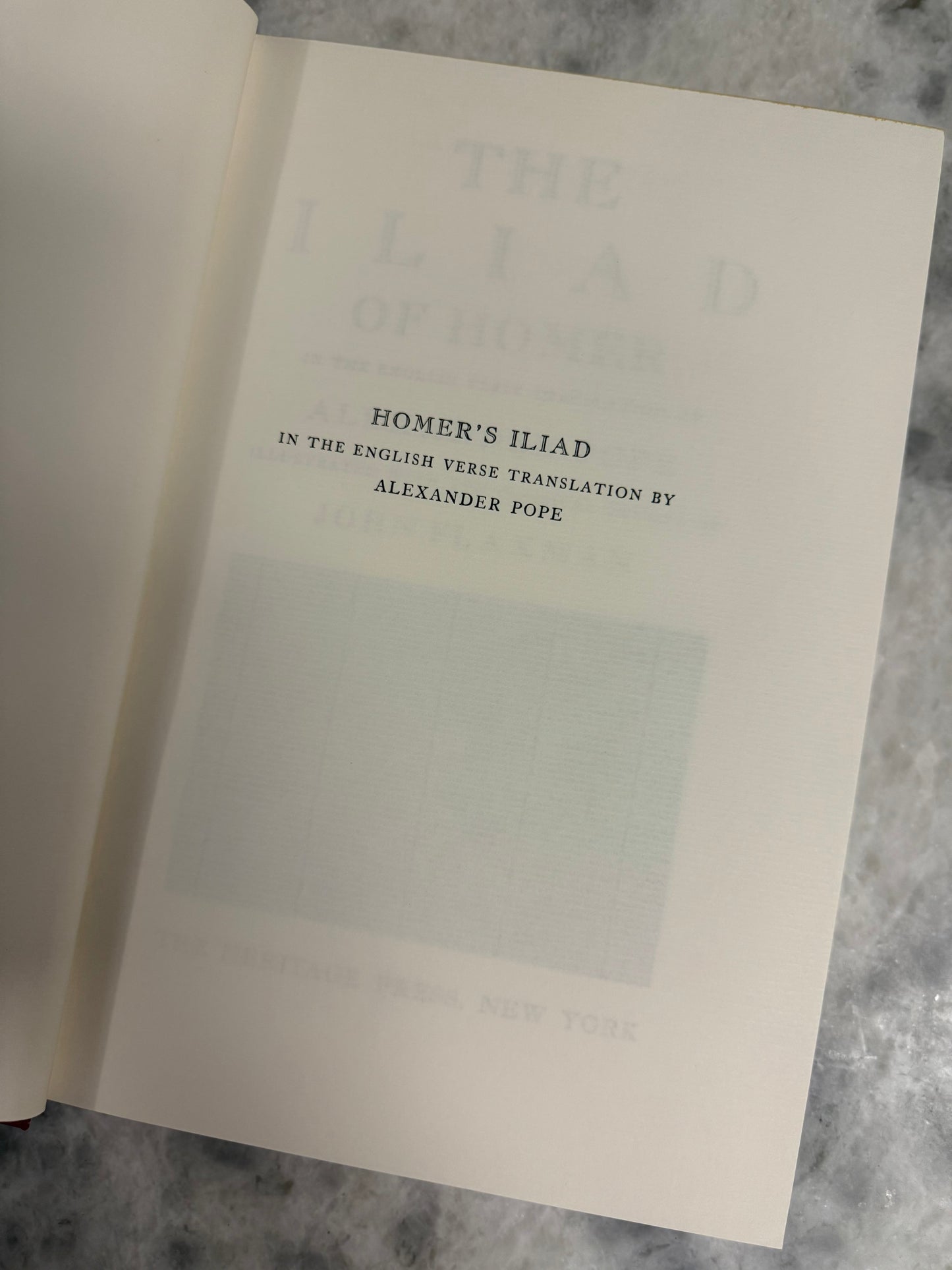“The Illiad of Homer”