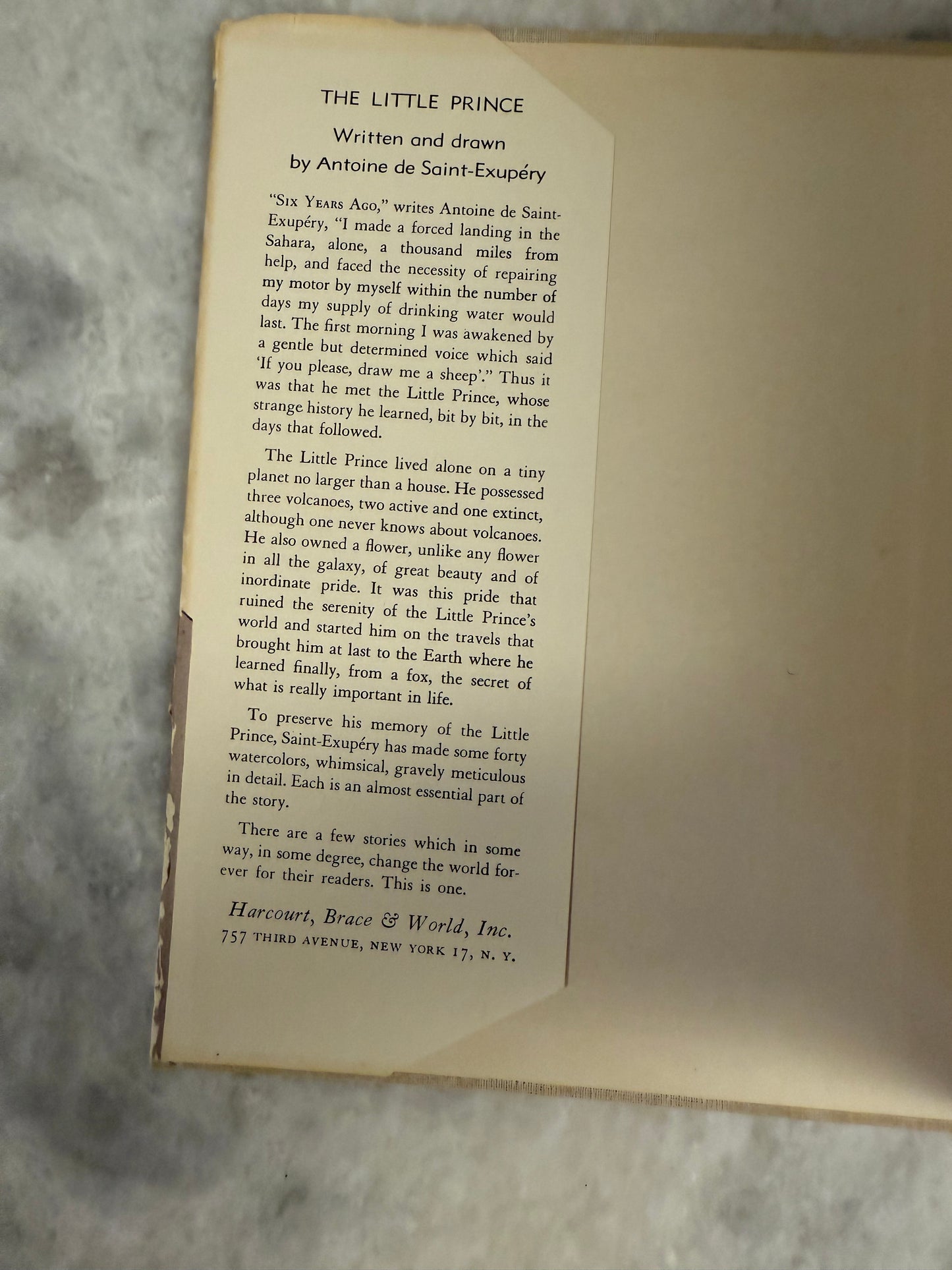 “The Little Prince” (1943 Edition)