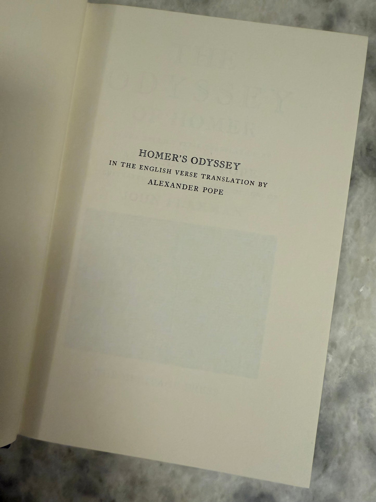 The Odyssey of Homer