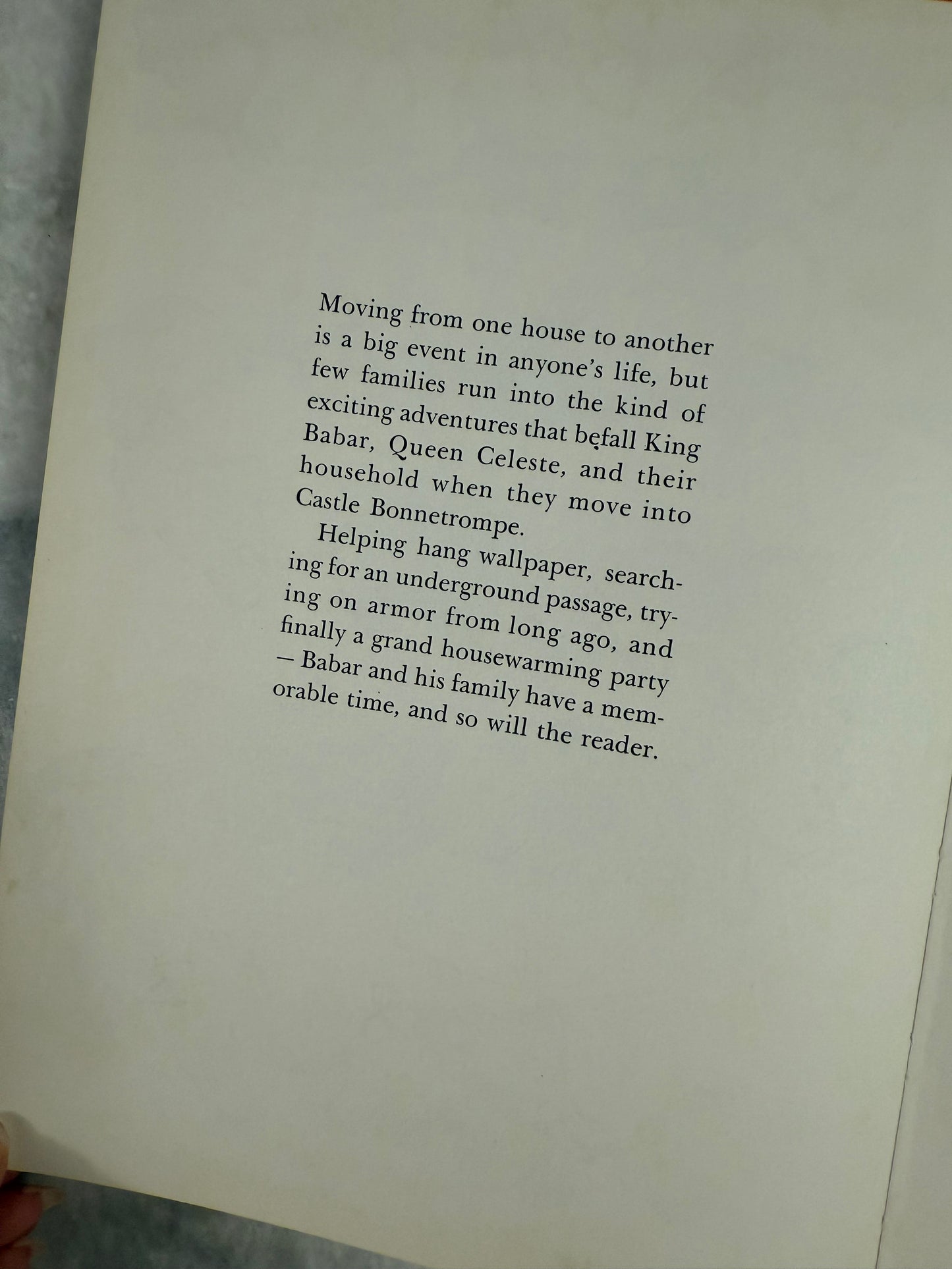 First American Edition- “Babar’s Castle” by Laurent de Brunhoff (1962)