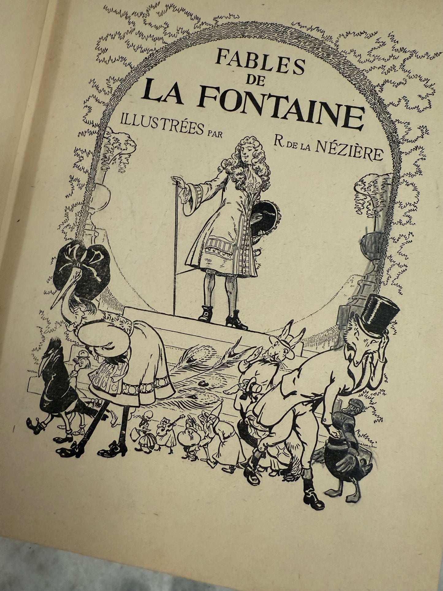 Rare- “Fables de La Fontaine” (1937, Maison Mame, Ill. R. de la Nézière)