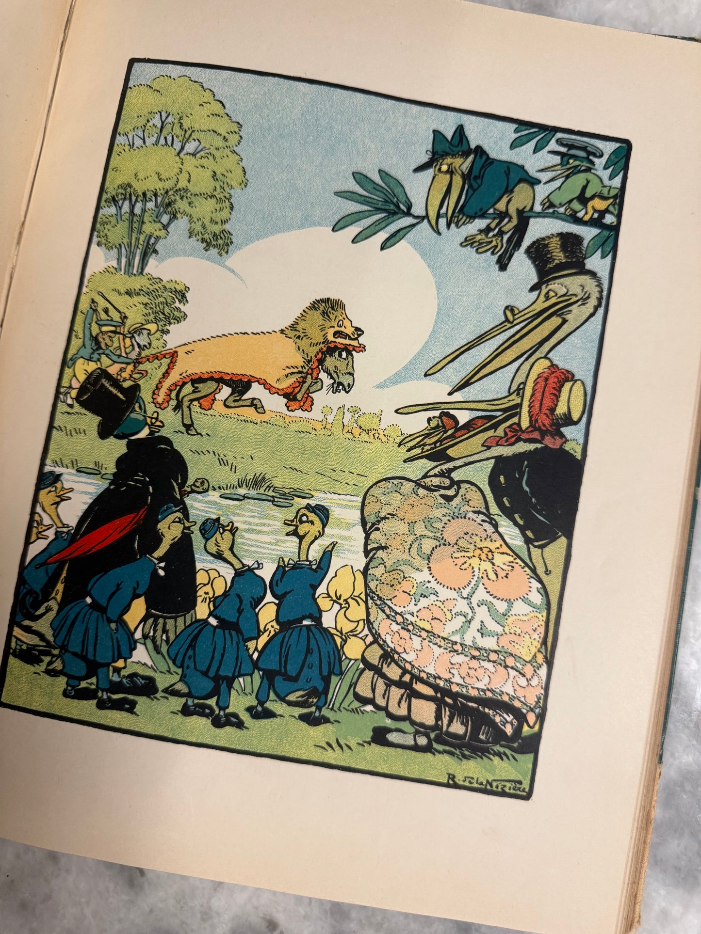 Rare- “Fables de La Fontaine” (1937, Maison Mame, Ill. R. de la Nézière)