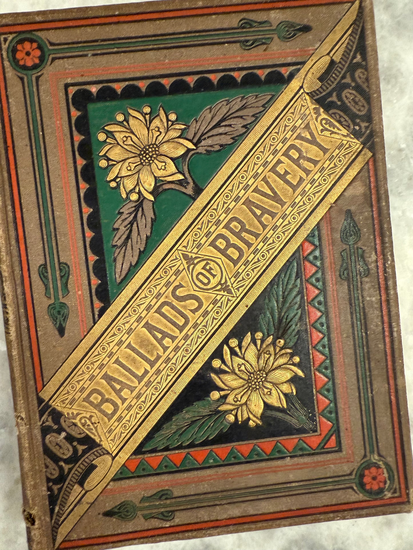 Collectible- “Ballads of Bravery” with 40 engravings (1877)