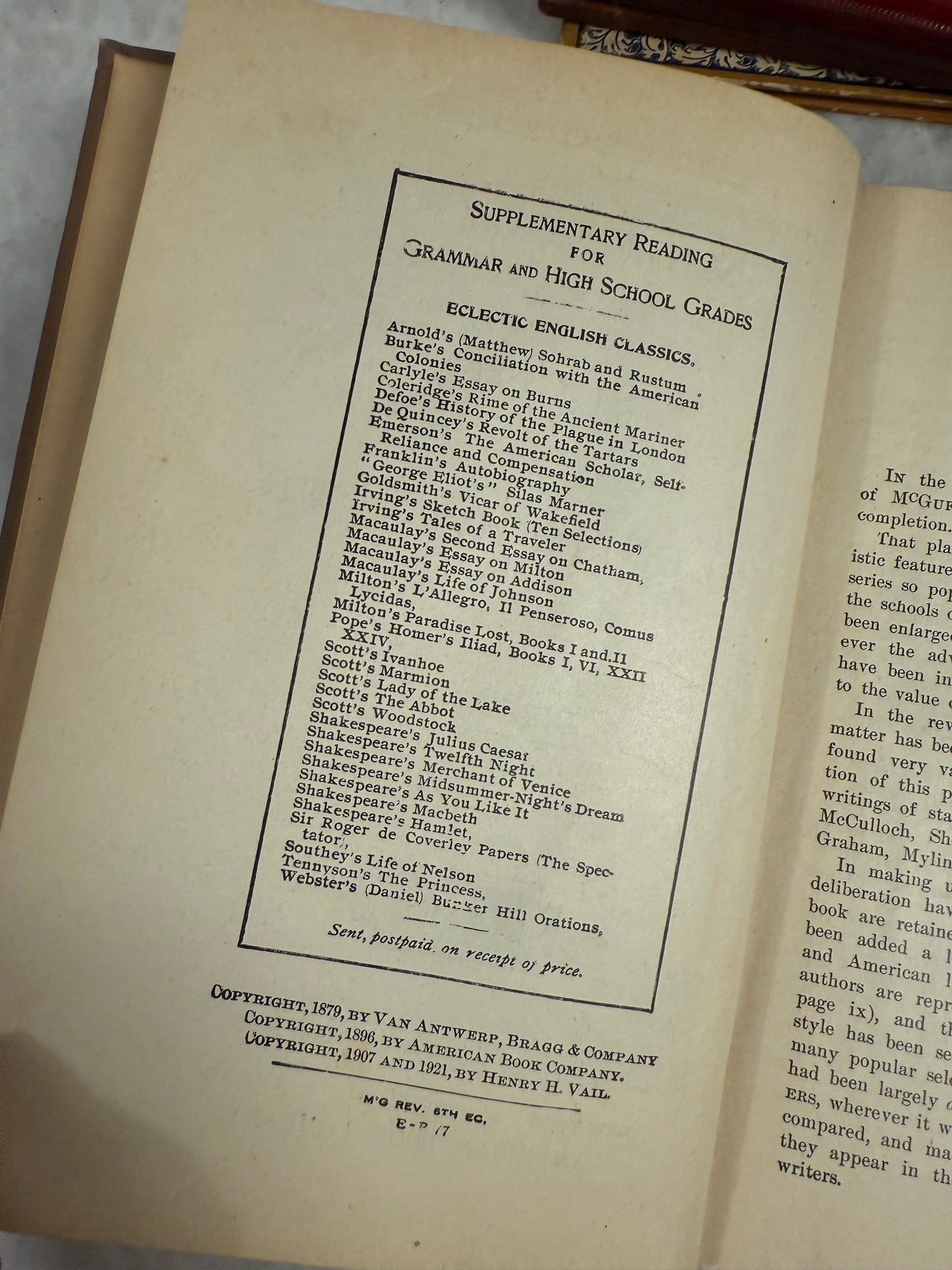 McGuffey’s Eclectic Readers -Revised Edition, (1879/1920)