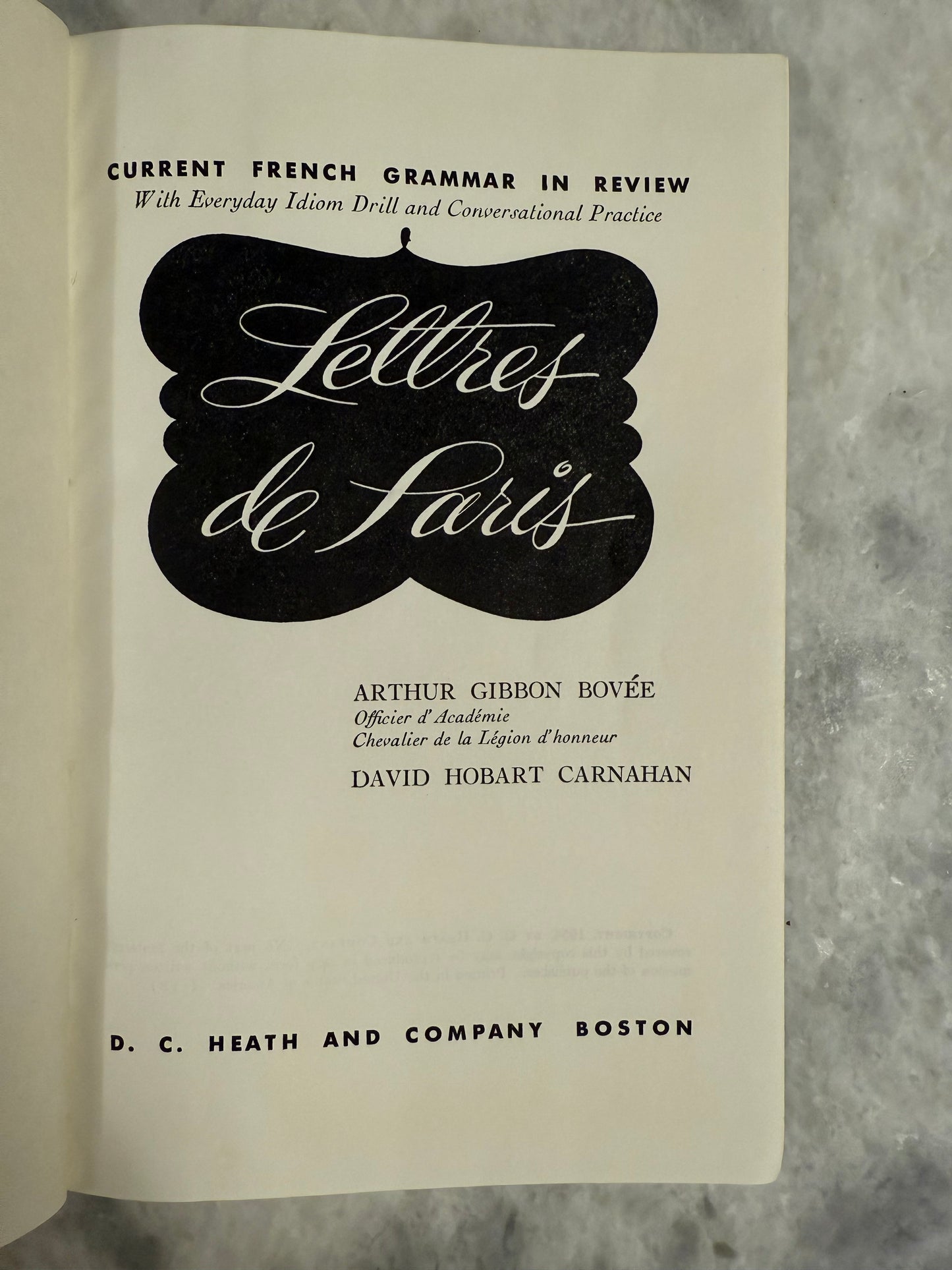 Lettres de Paris: Current French Grammar in Review (1954)
