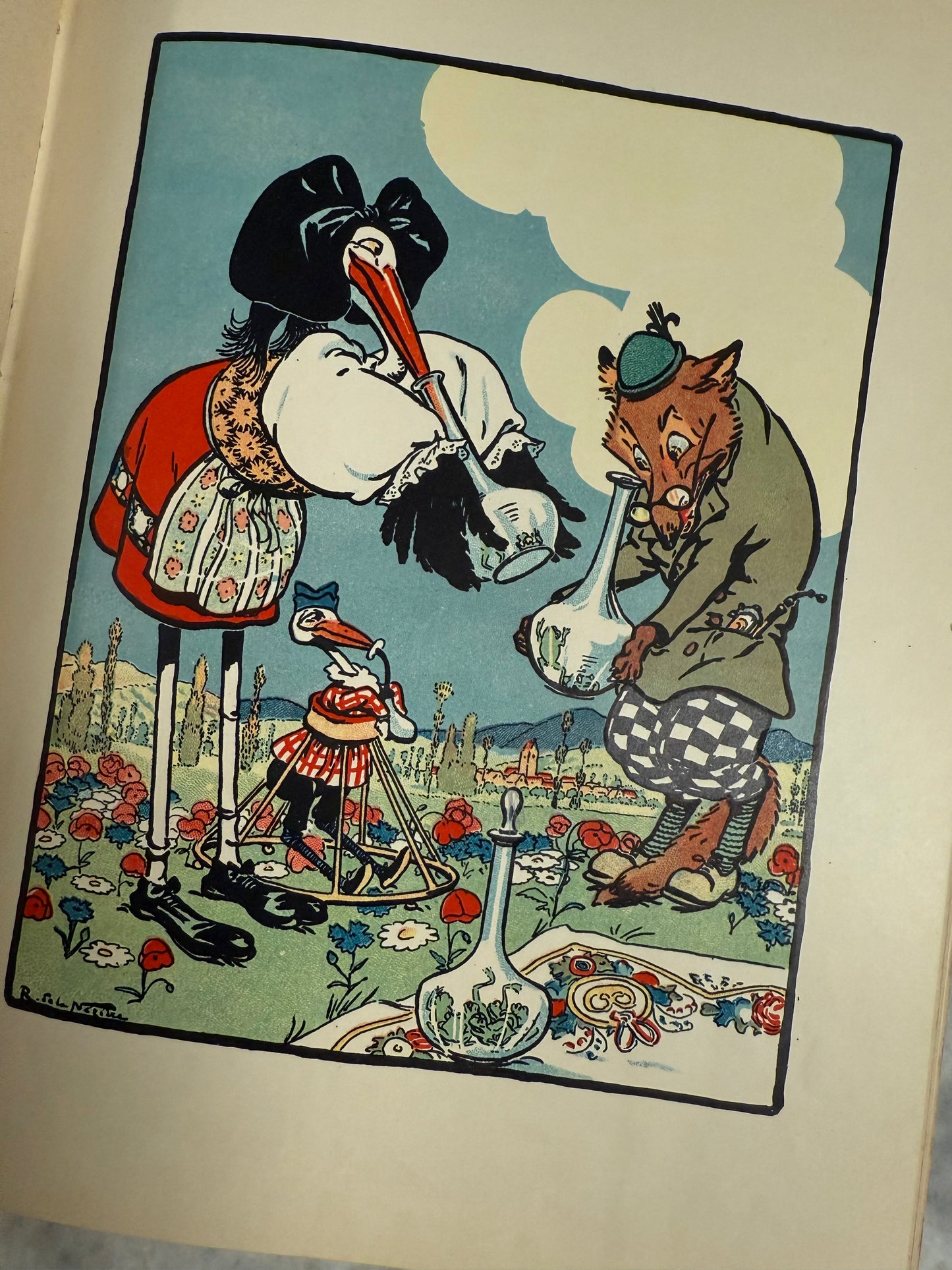 Rare- “Fables de La Fontaine” (1937, Maison Mame, Ill. R. de la Nézière)