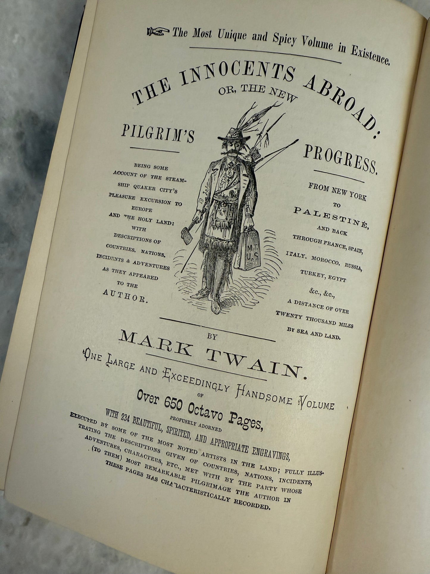 “A Tramp Abroad” by Mark Twain (Samuel L. Clemens) (1889)