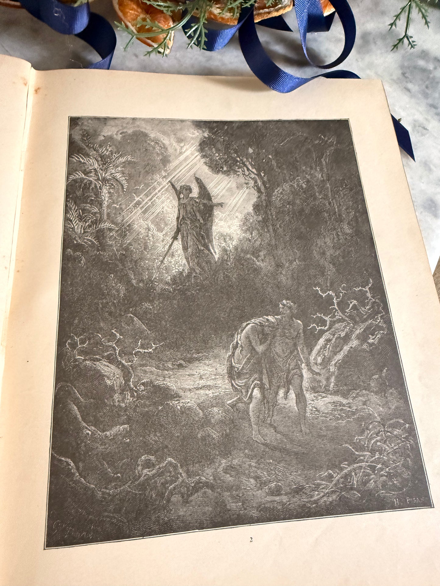 Antique collectible- Henry Altemus edition of "The Doré Bible Gallery", c 1890-1892.