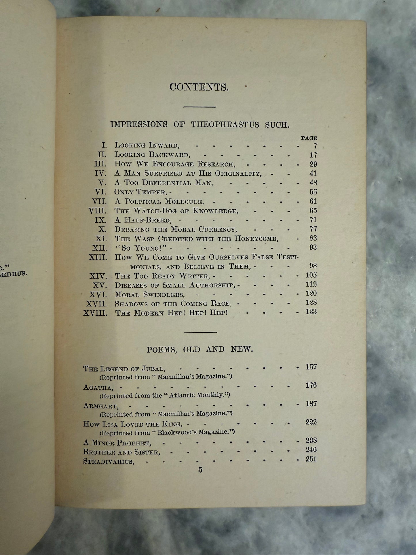 Theophrastus Such, Jubal, and Other Poems, and The Spanish Gypsy by George Eliot (1885)