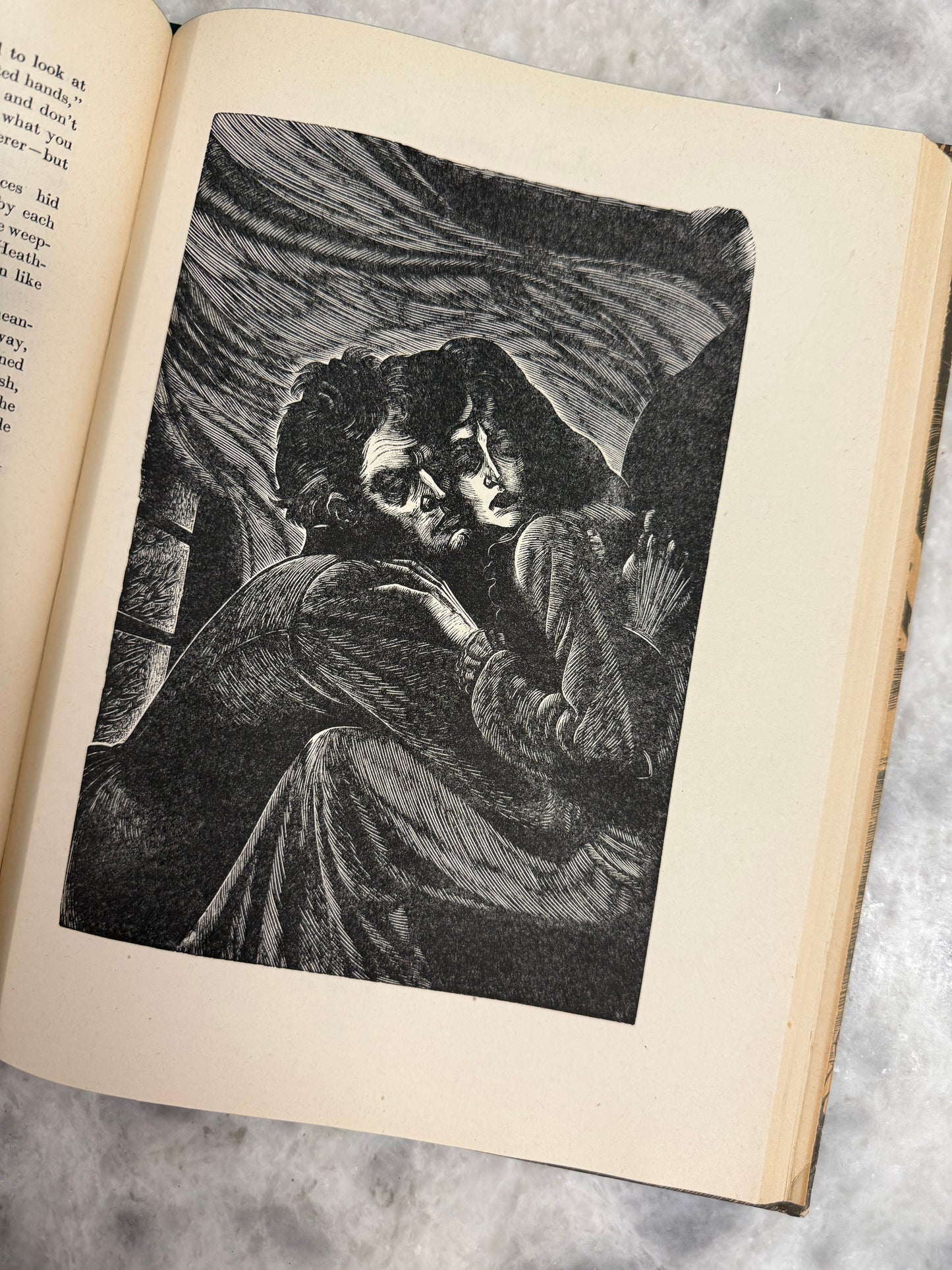 Wuthering Heights by Emily Brontë with wood engravings by Fritz Eichenburg