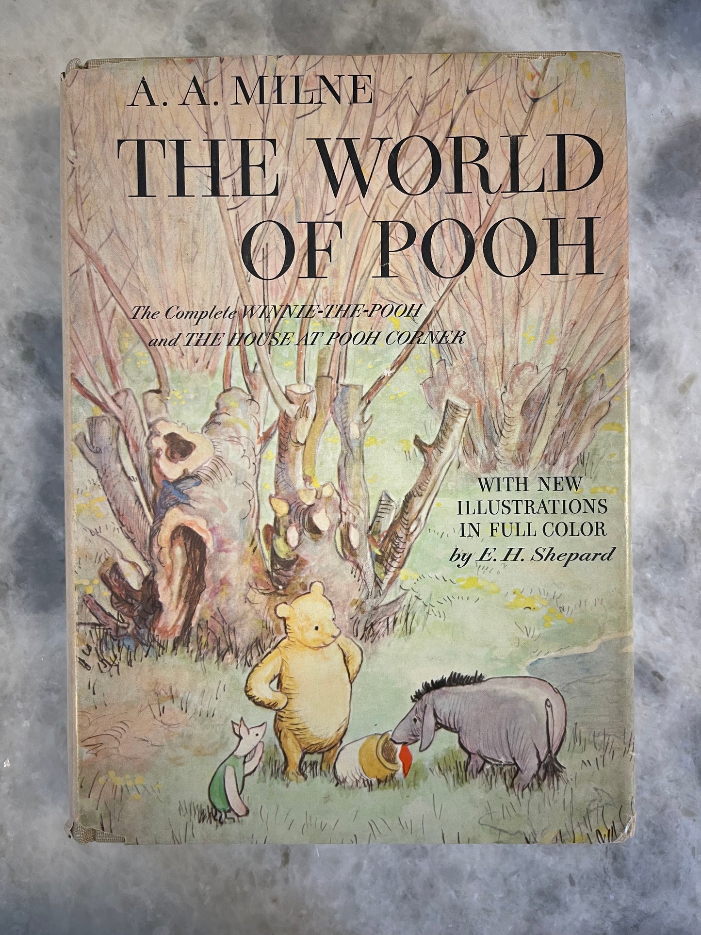 Rare Collectable 1956 Edition of The World of Pooh by A.A. Milne with color illustrations