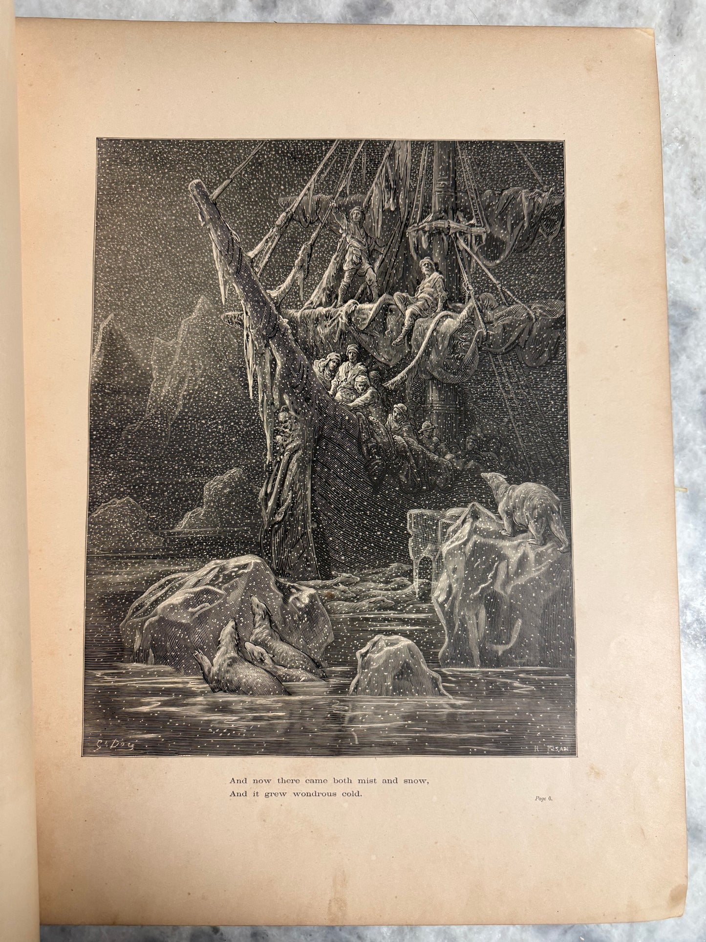 Rare Collectible-(1878) “The Rime of the Ancient Mariner” by Coleridge 38 Dores engravings