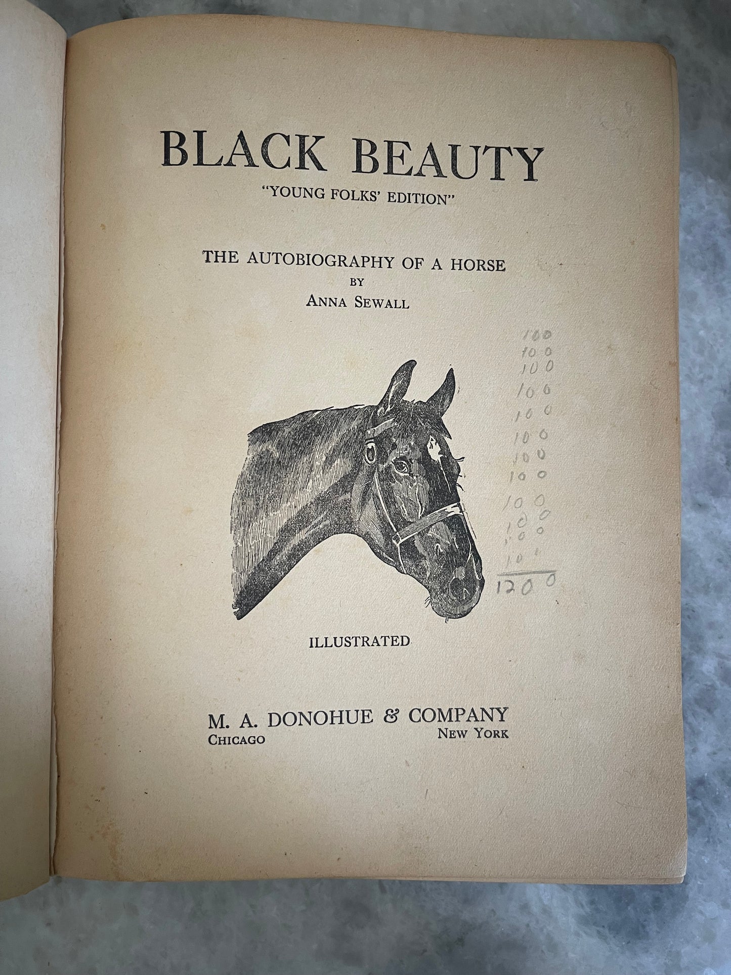 Black Beauty “Young Folks Edition” by Ana Sewell