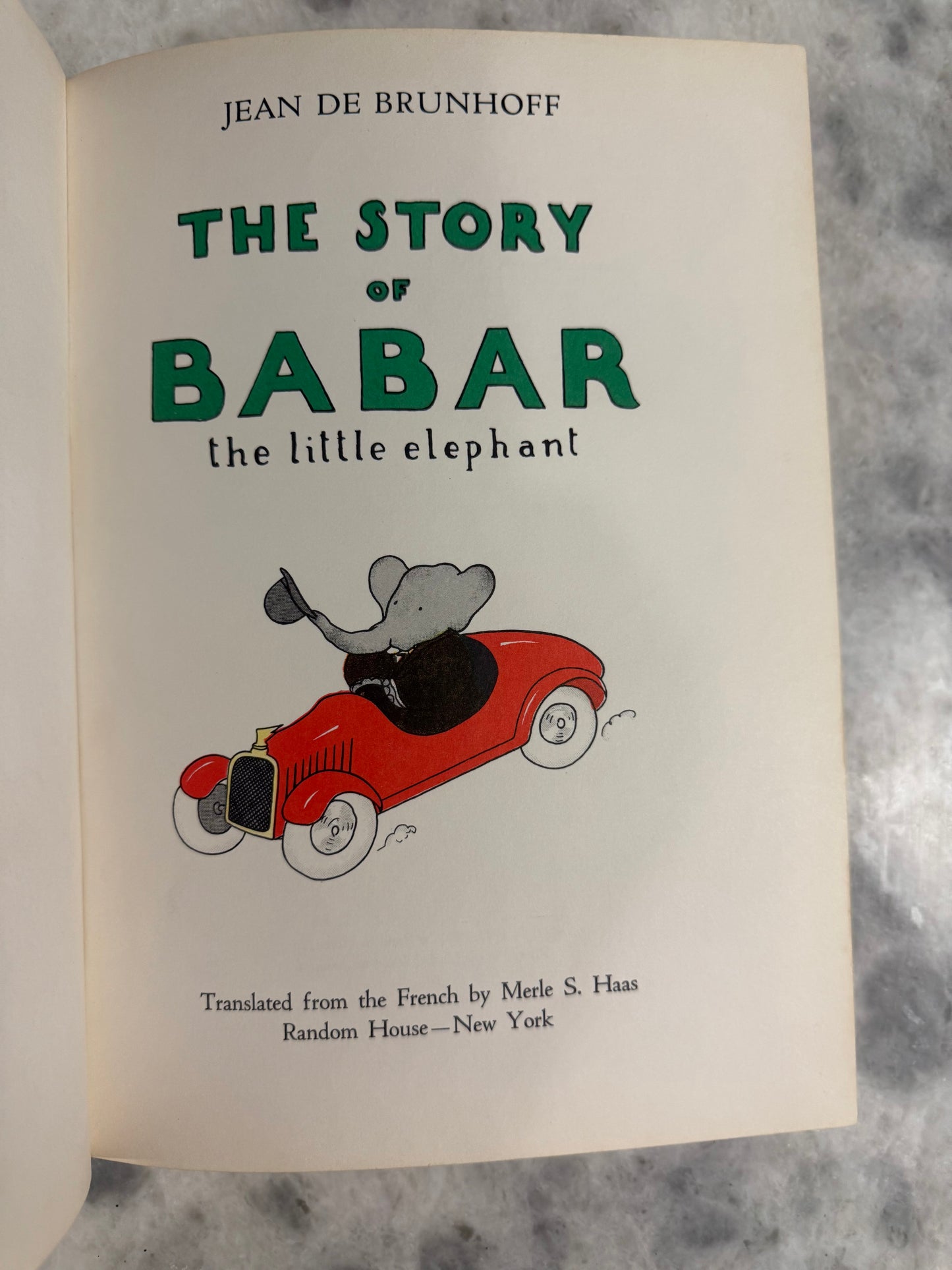 The Story of Babar: The Little Elephant” by Jean de Brunhoff (1960)