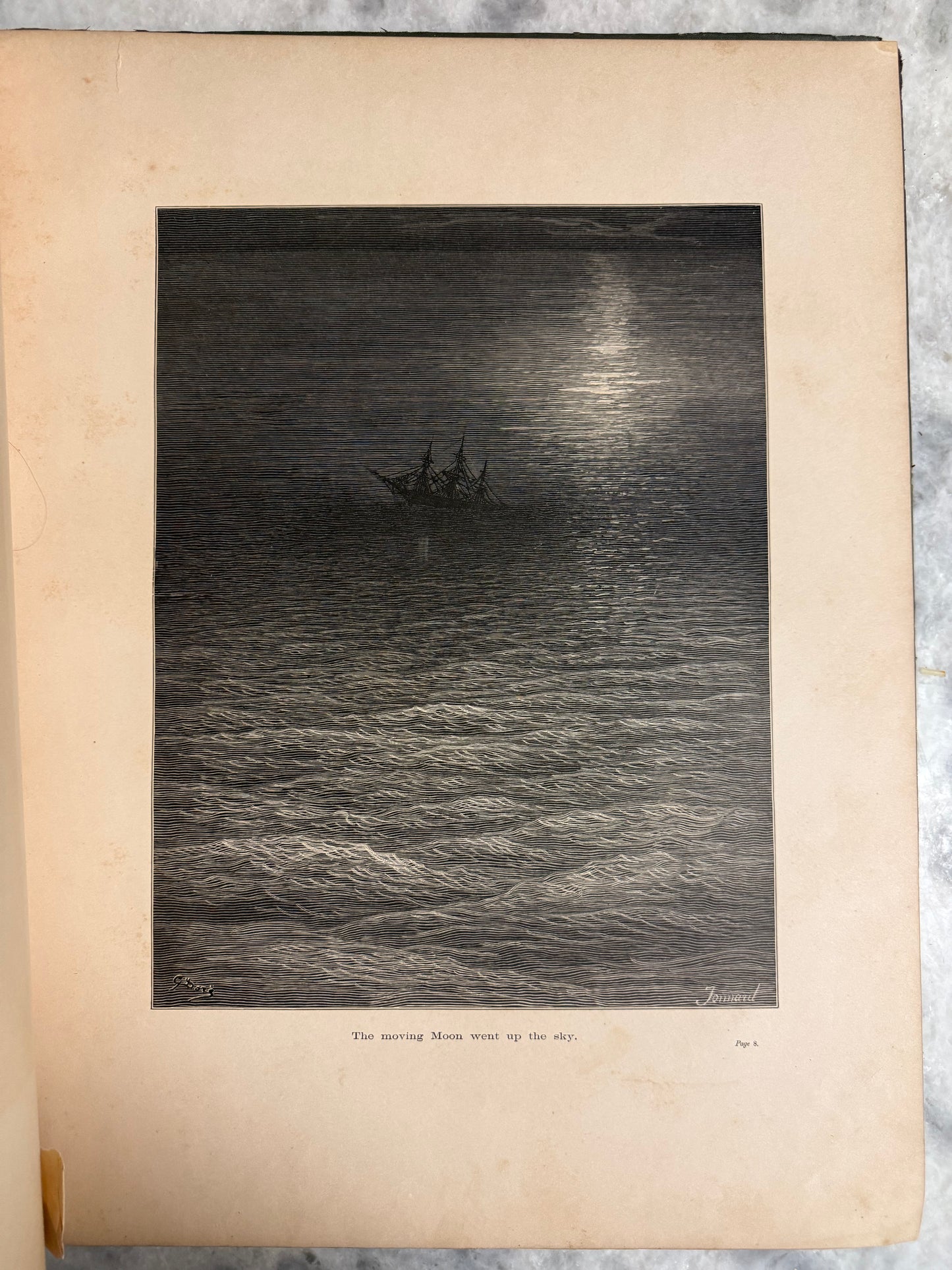 Rare Collectible-(1878) “The Rime of the Ancient Mariner” by Coleridge 38 Dores engravings