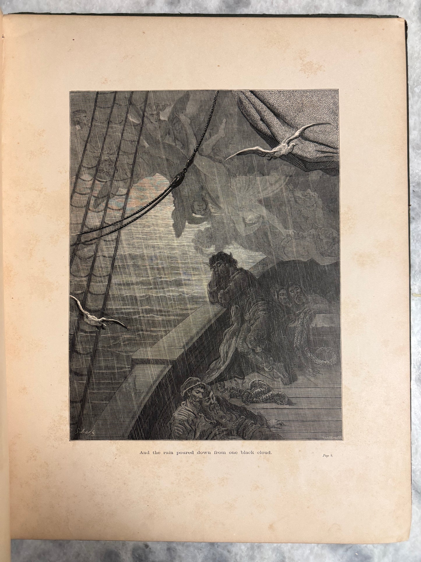 Rare Collectible-(1878) “The Rime of the Ancient Mariner” by Coleridge 38 Dores engravings