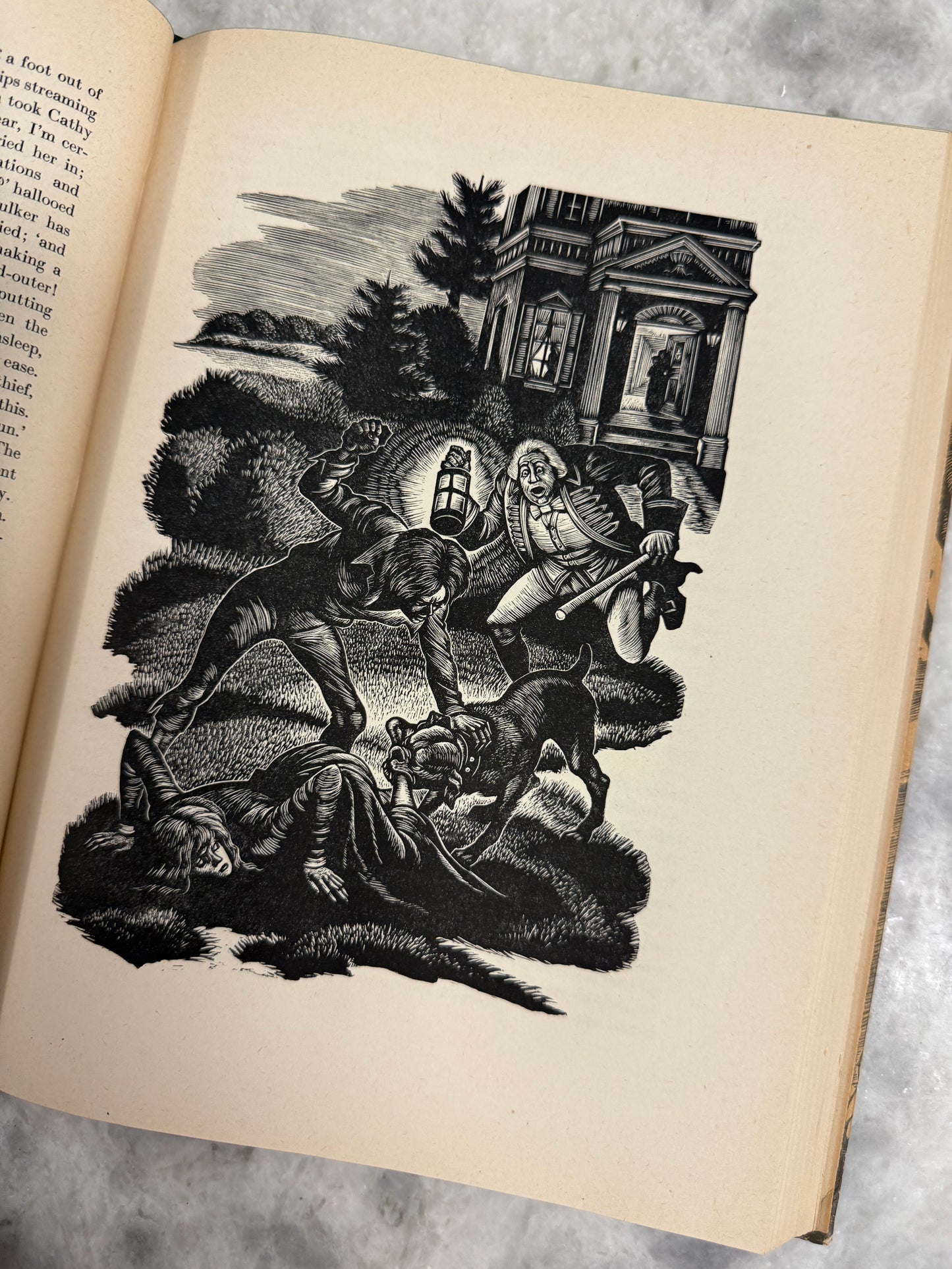 Wuthering Heights by Emily Brontë with wood engravings by Fritz Eichenburg