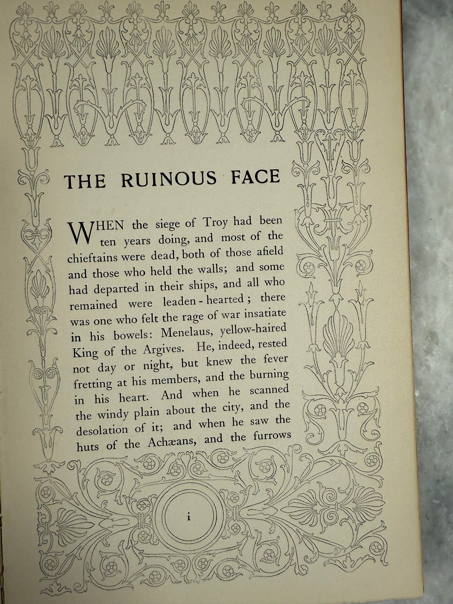 First Edition- “The Ruinous Face” by Maurice Hewlett (1909)