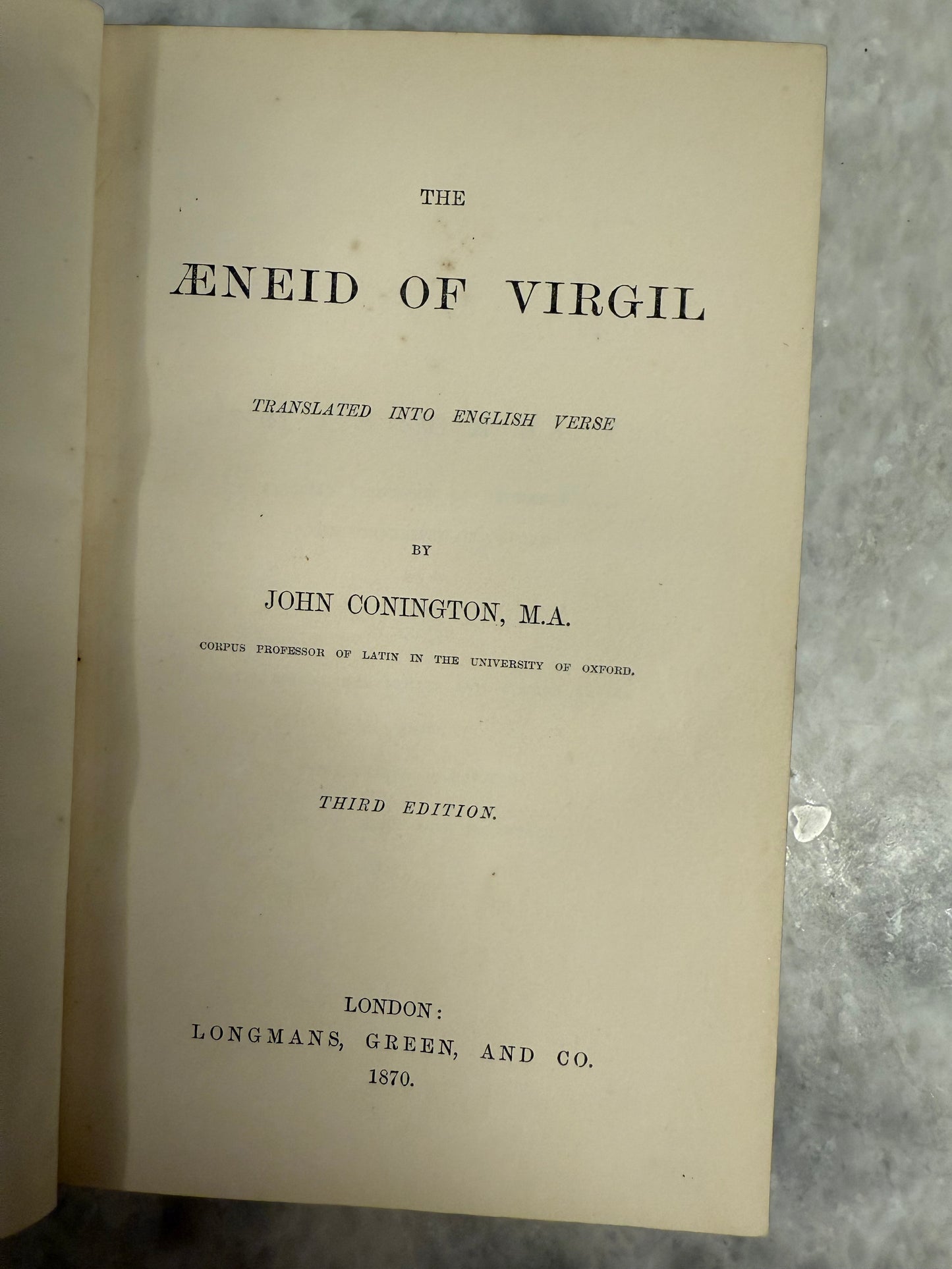 “The Æneid of Virgil” (1870)