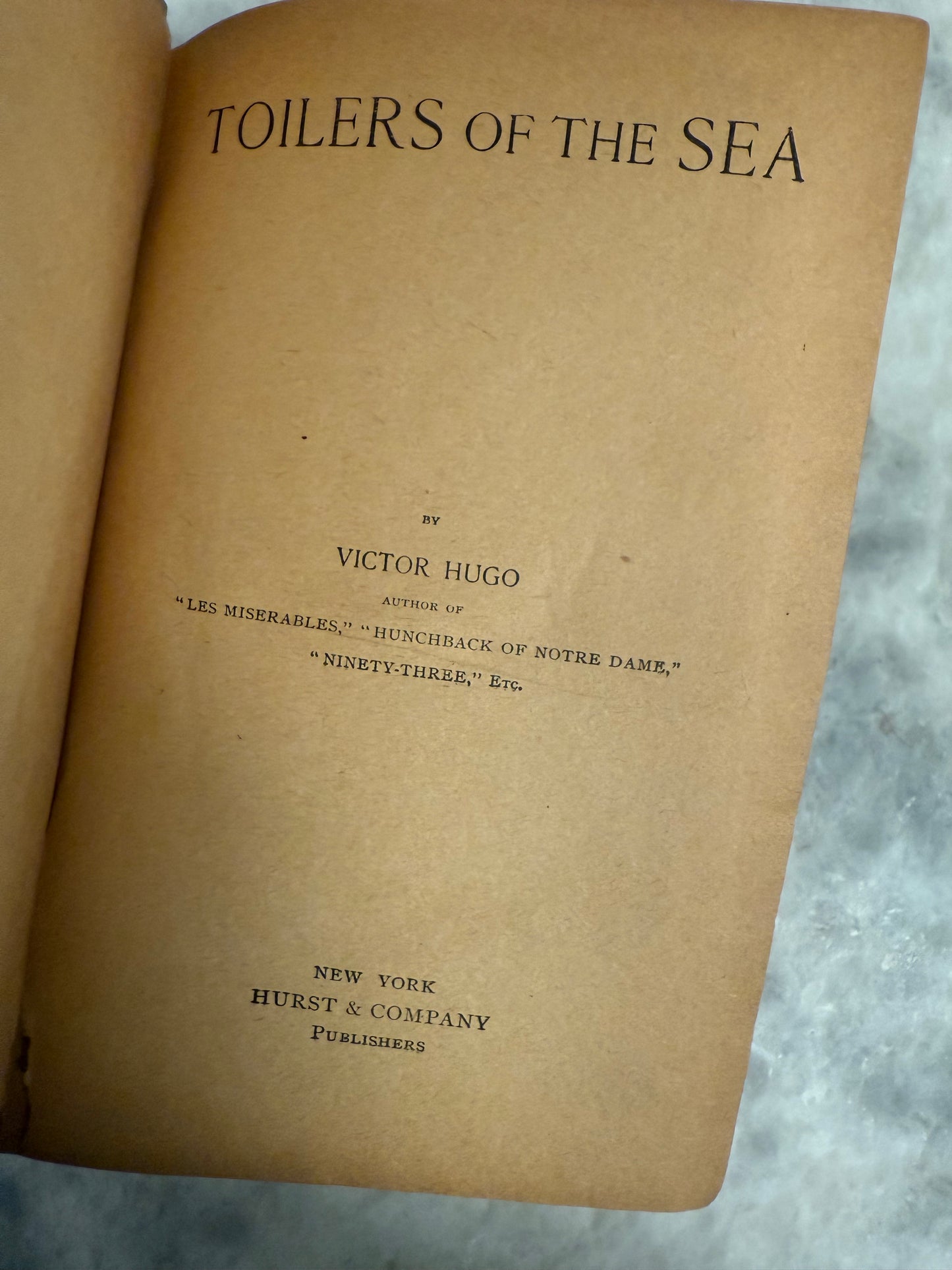 “Toilers of the Sea” by Victor Hugo
