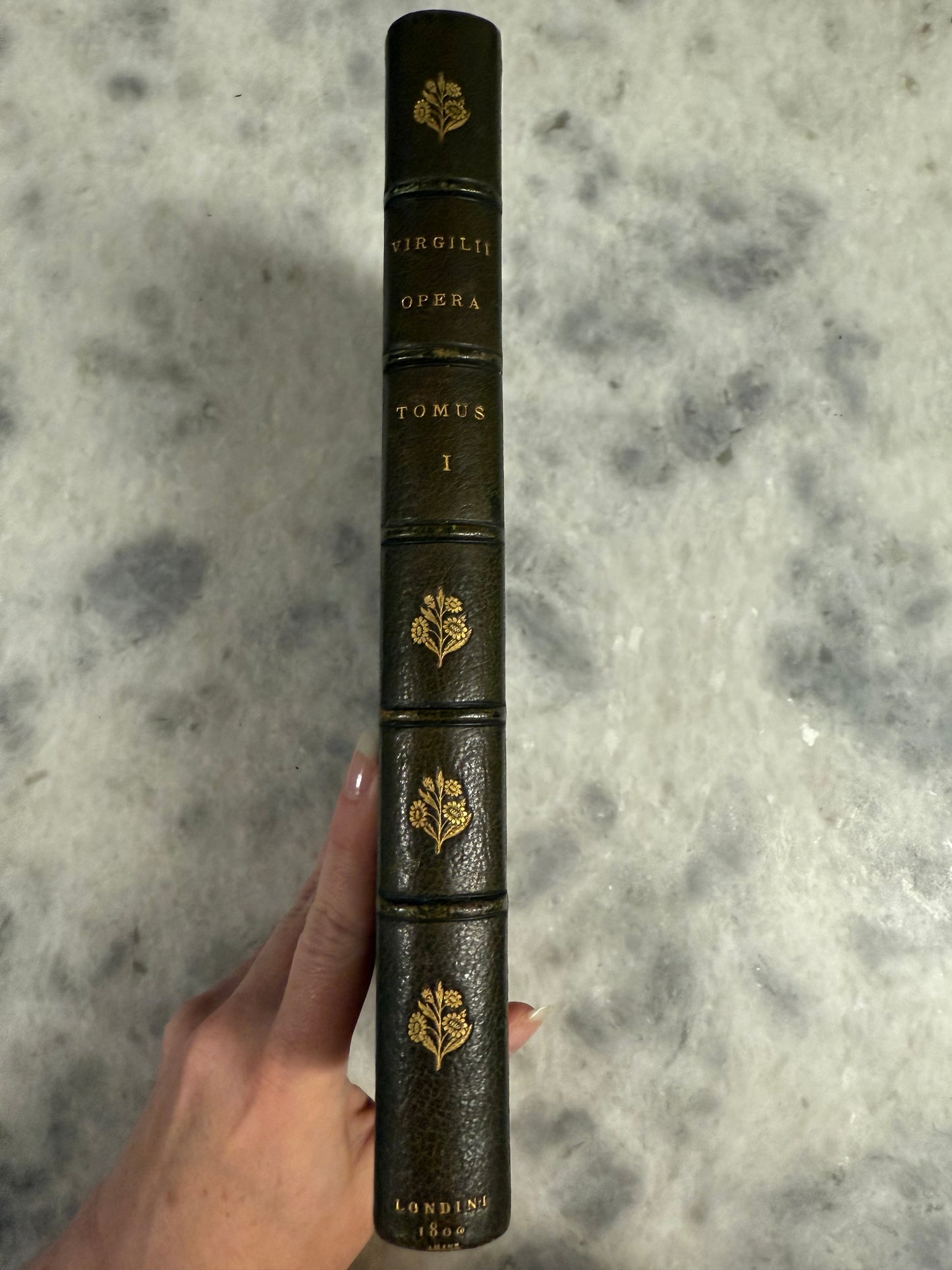 Rare- two-volume 1800 edition of Publius Vergilius Maro’s “Bucolica, Georgica, et Aeneis,” printed in London by T. Bensley for A. Dulau & Co., Soho Square
