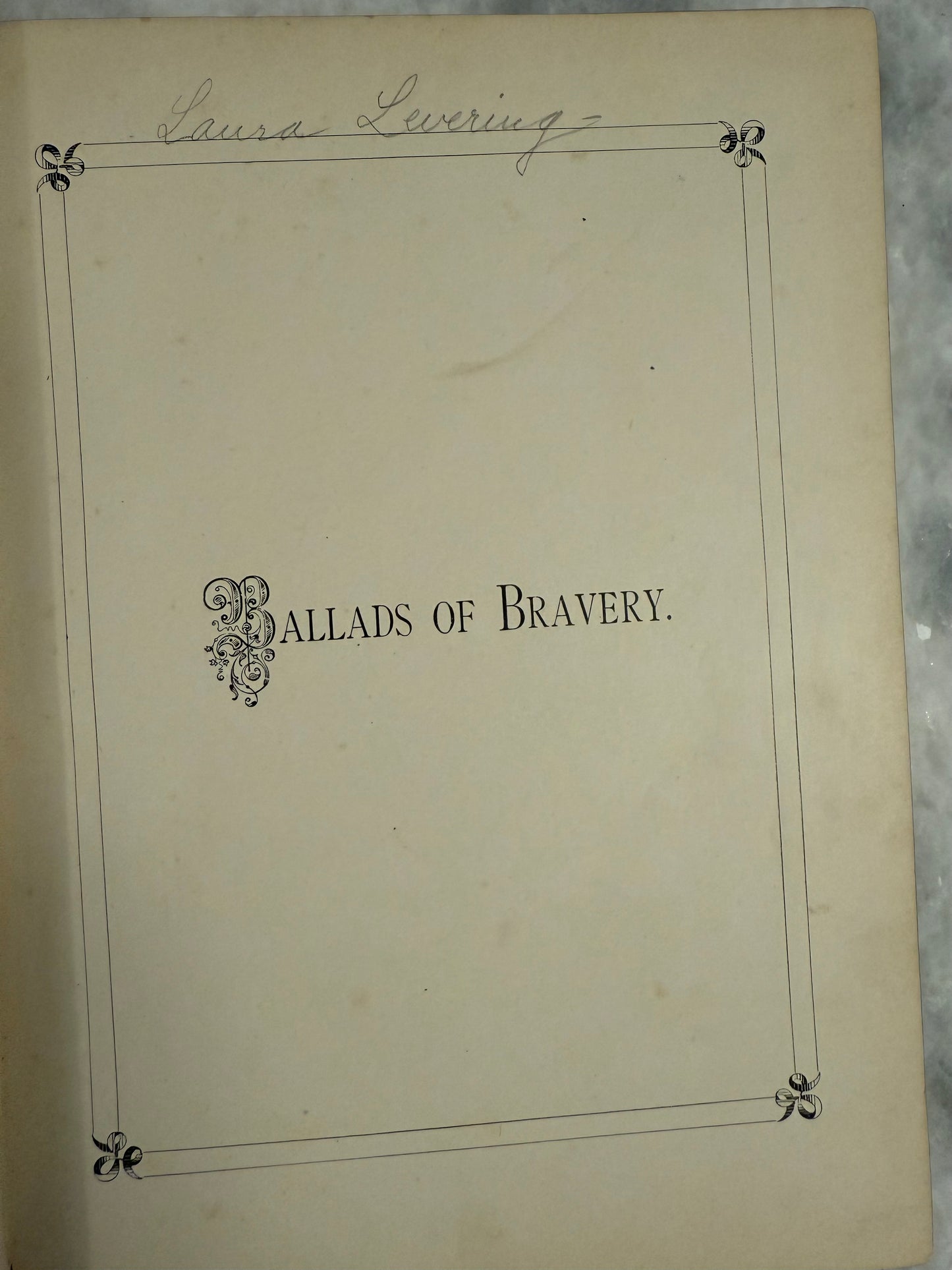 Collectible- “Ballads of Bravery” with 40 engravings (1877)