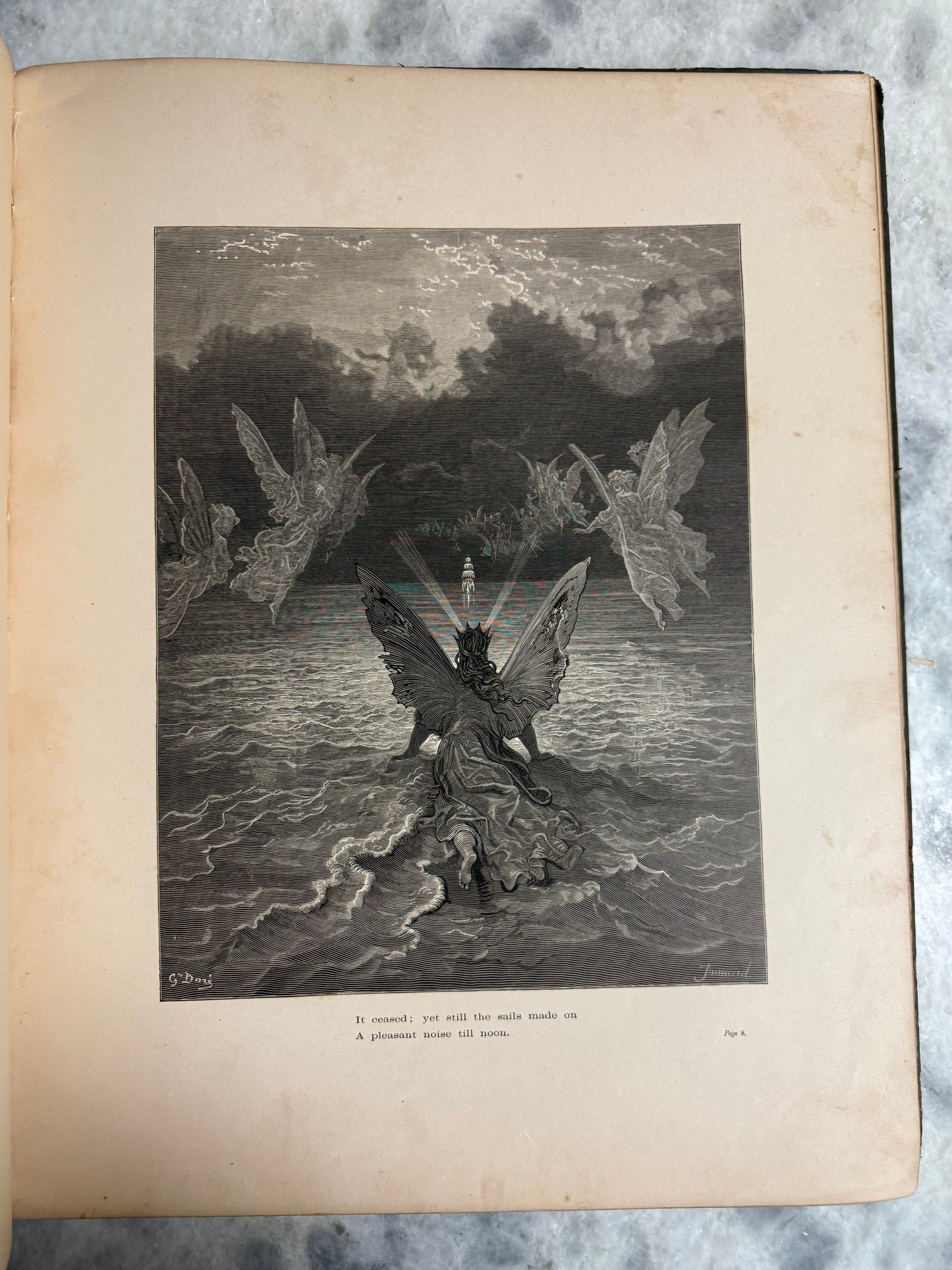 Rare Collectible-(1878) “The Rime of the Ancient Mariner” by Coleridge 38 Dores engravings