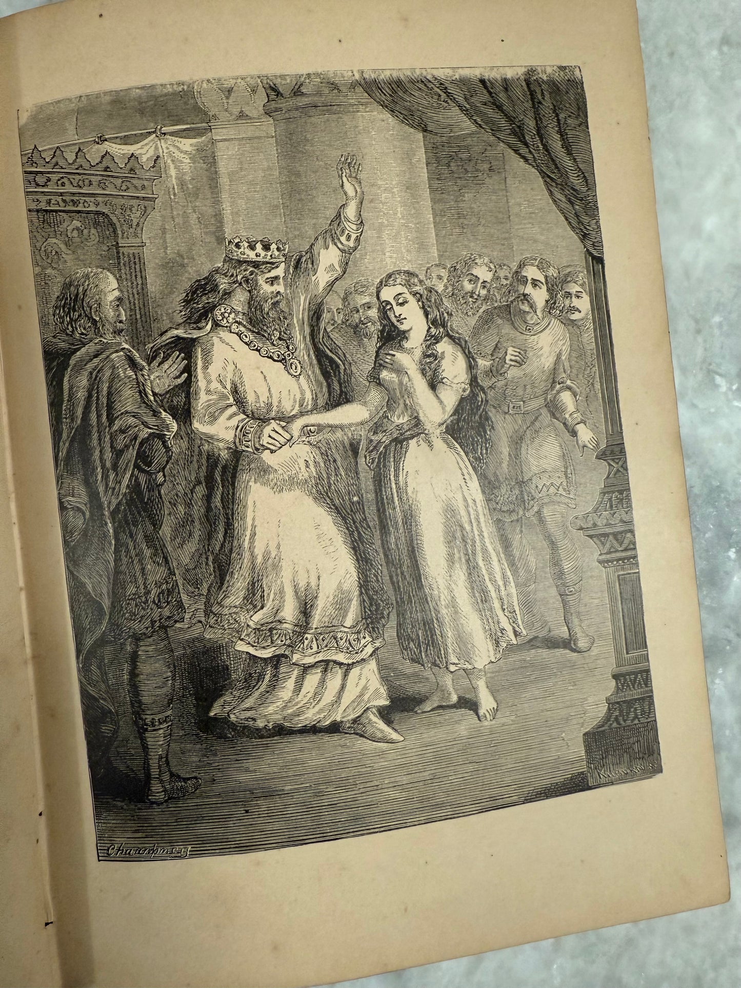 Collectible- “Ballads of Bravery” with 40 engravings (1877)