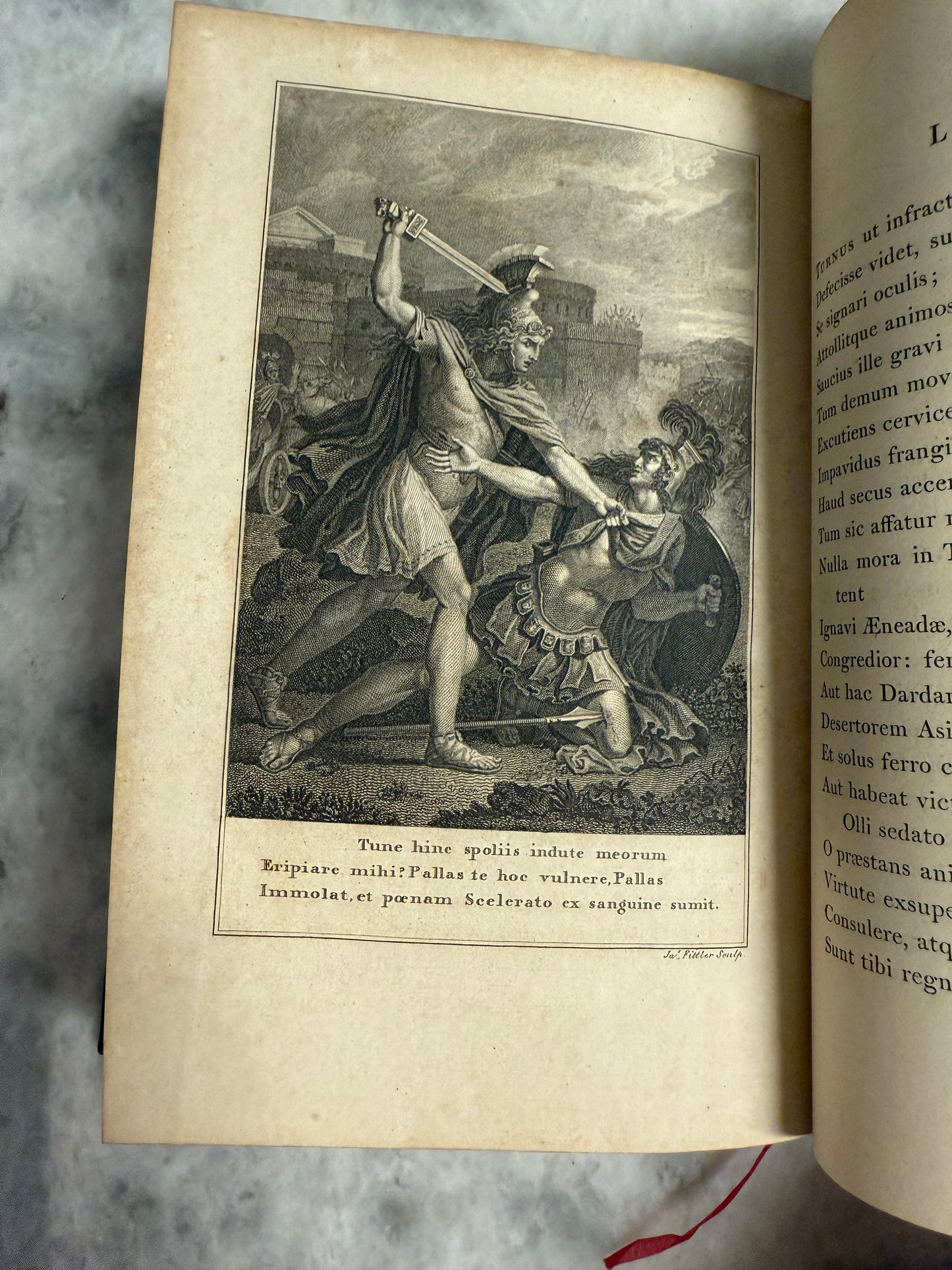 Rare- two-volume 1800 edition of Publius Vergilius Maro’s “Bucolica, Georgica, et Aeneis,” printed in London by T. Bensley for A. Dulau & Co., Soho Square