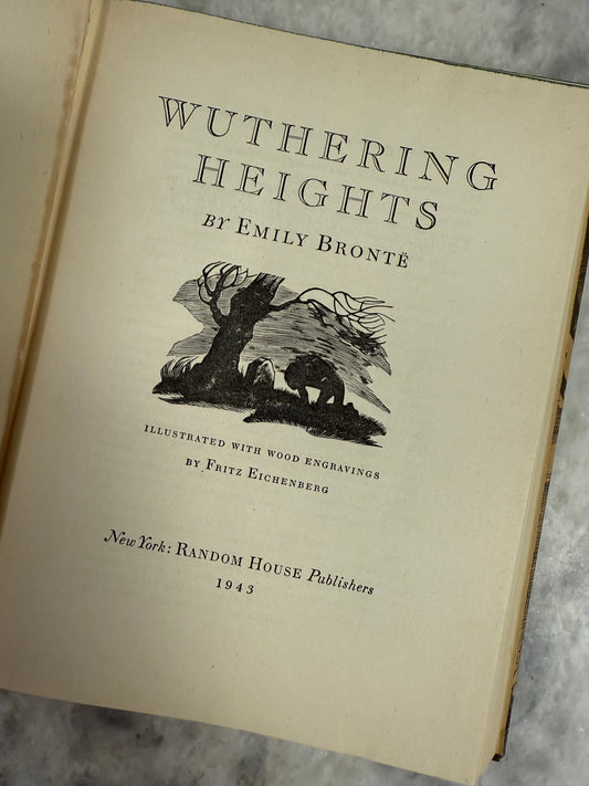 Wuthering Heights by Emily Brontë with wood engravings by Fritz Eichenburg