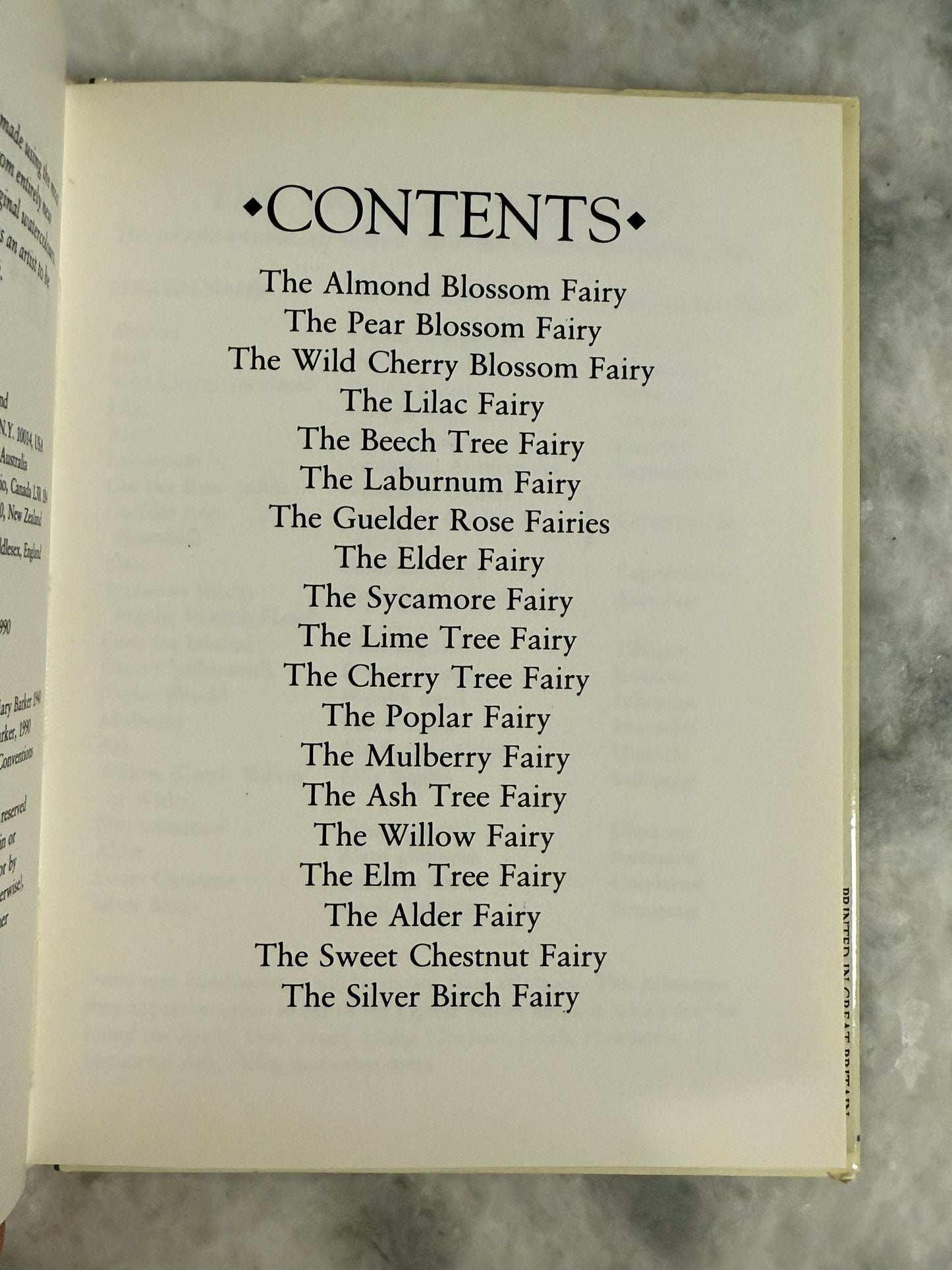 Collectible- Flower Fairies of The Trees by Cicely Mary Barker (1990)
