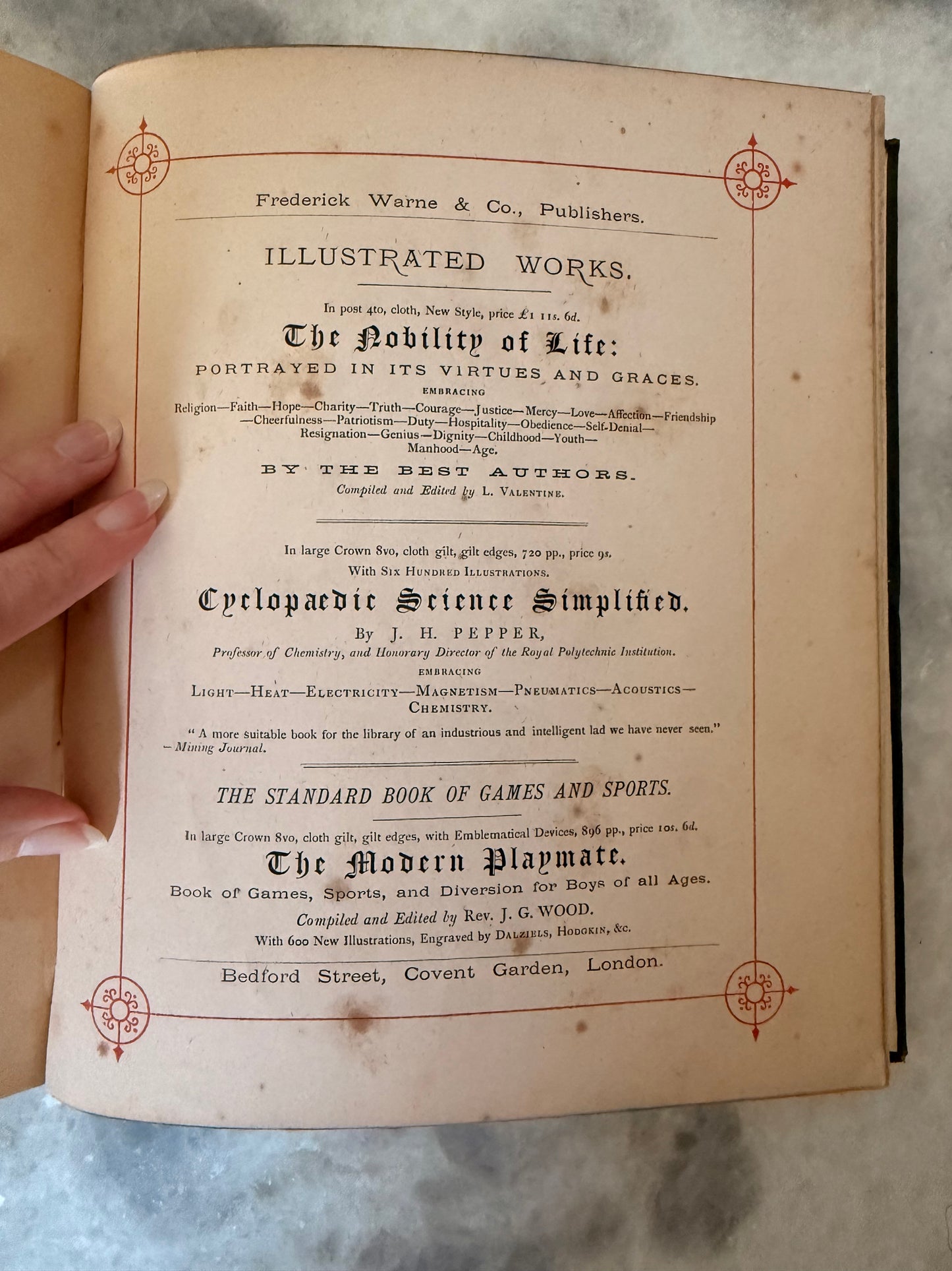 Antique collectible- Tennyson’s The May Queen. In Illuminated Borders designed by L. Summerbell. London: Frederick Warne & Co.; New York: Scribner, Welford & Armstrong, c.1870