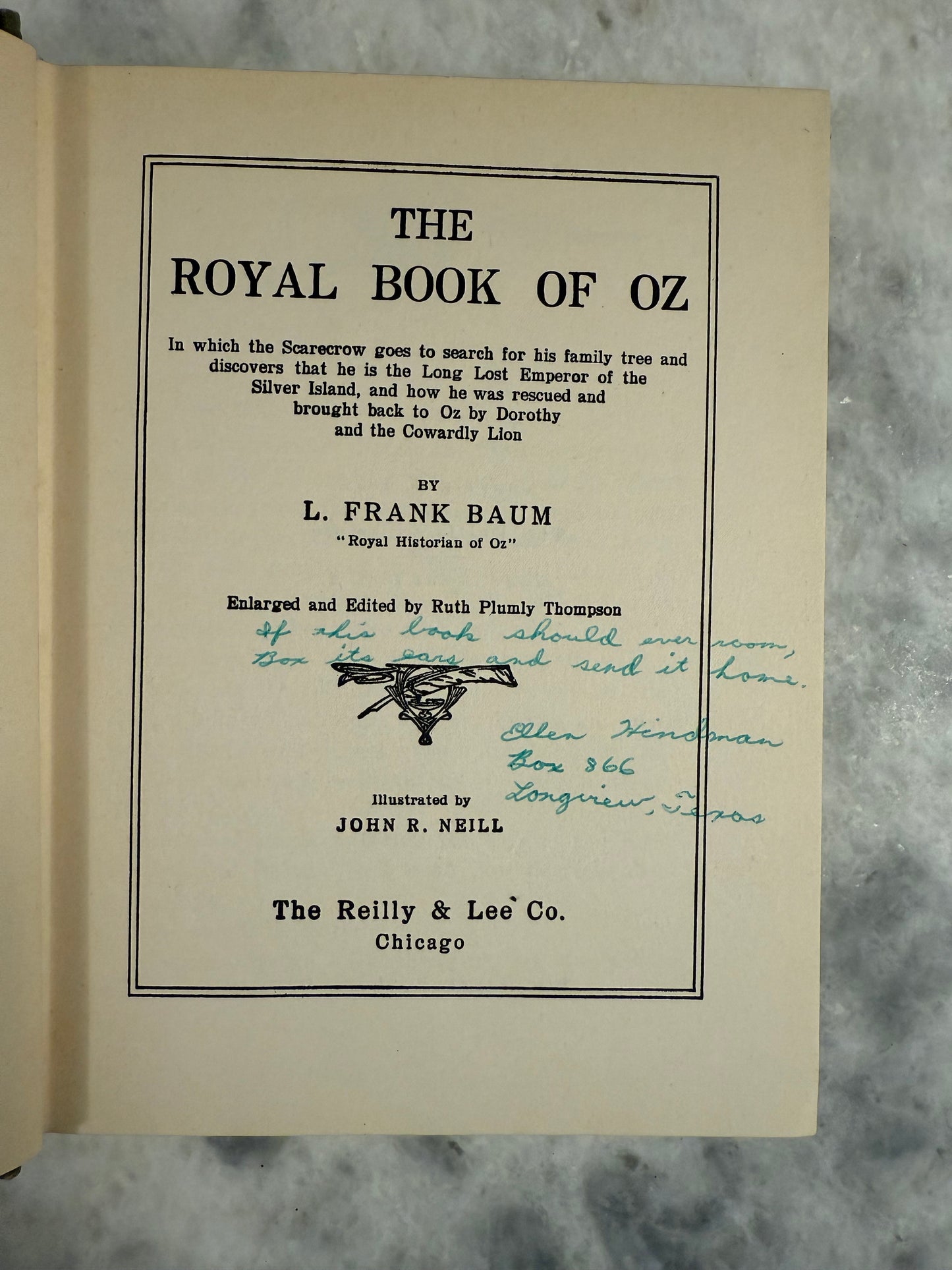 Collectible- The Royal Book of Oz by L. Frank Baum