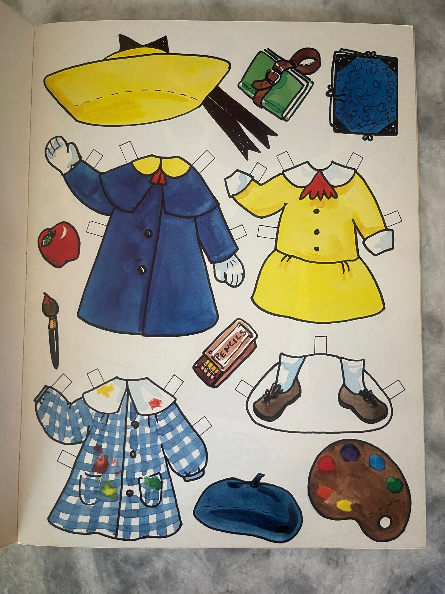 Vintage Madeline Paper Dolls
