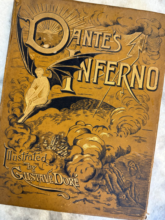 Rare collectible- Dante’s Inferno, translated by Rev. Henry Francis Cary from the original of Dante Alighieri, illustrated with the designs of Gustave Doré