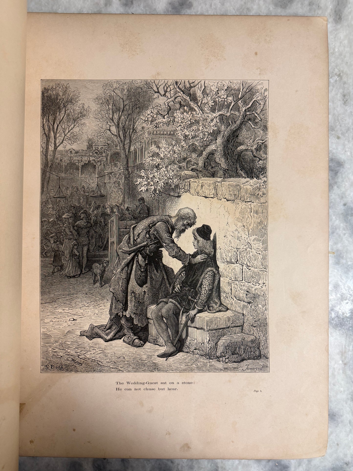 Rare Collectible-(1878) “The Rime of the Ancient Mariner” by Coleridge 38 Dores engravings