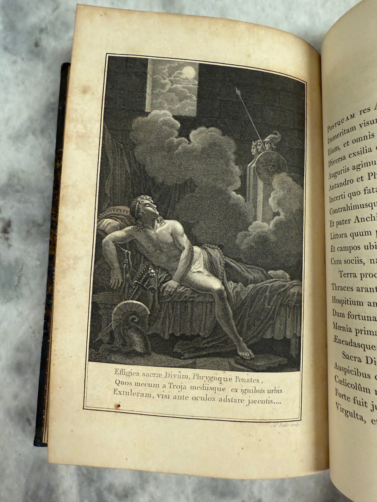 Rare- two-volume 1800 edition of Publius Vergilius Maro’s “Bucolica, Georgica, et Aeneis,” printed in London by T. Bensley for A. Dulau & Co., Soho Square