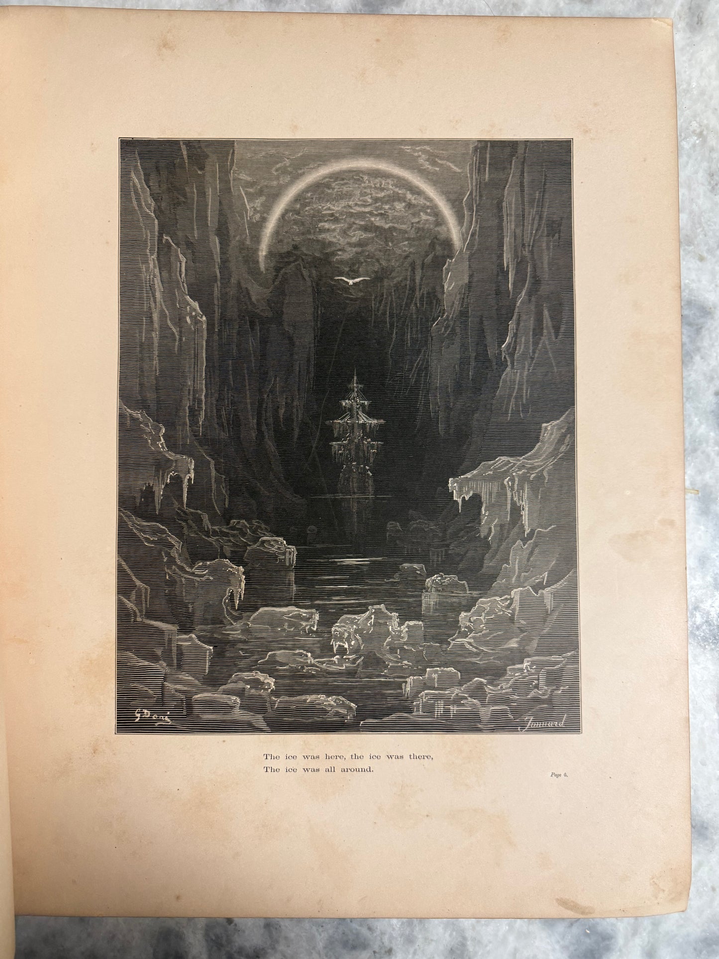 Rare Collectible-(1878) “The Rime of the Ancient Mariner” by Coleridge 38 Dores engravings