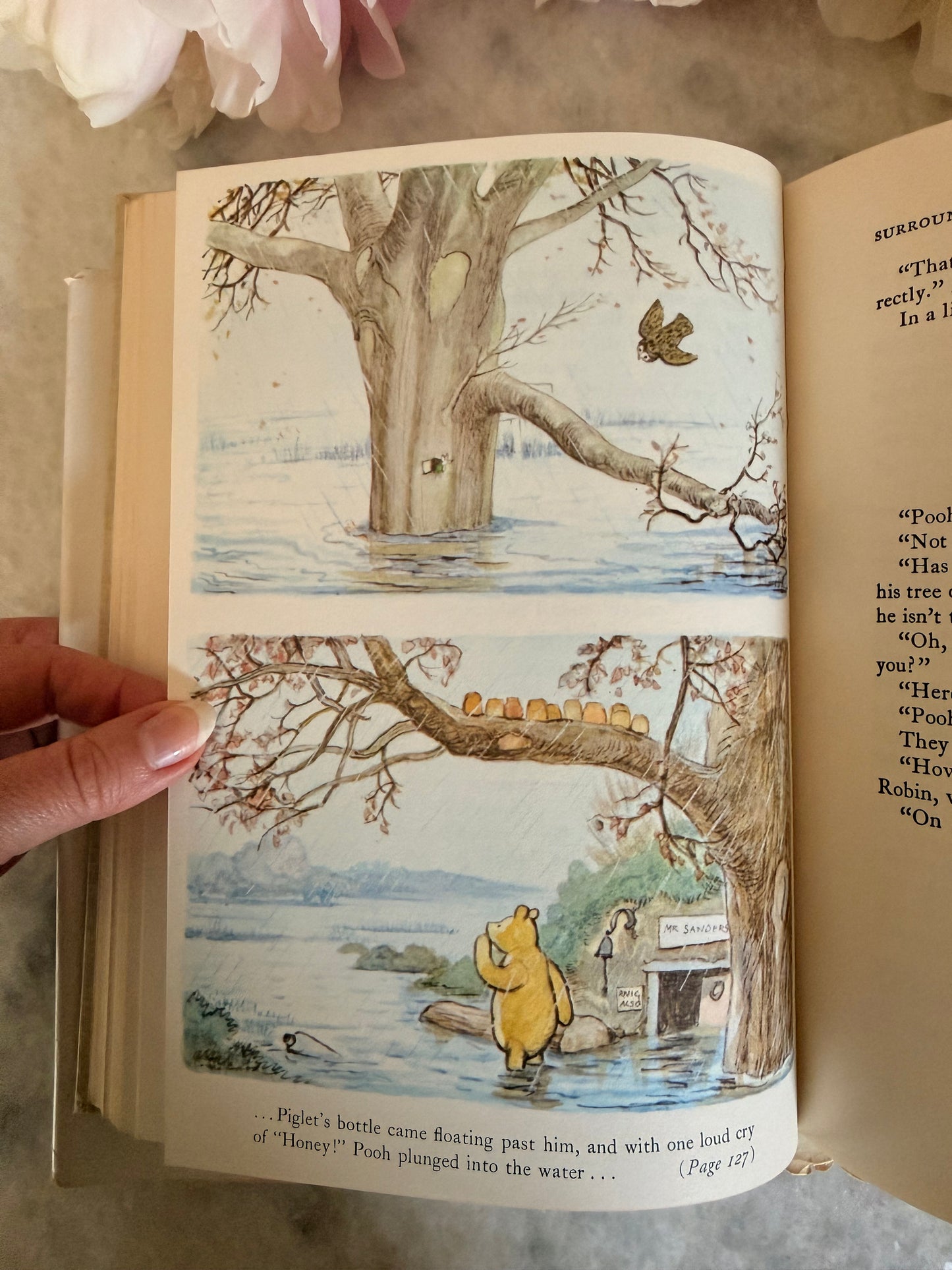 Rare Collectible- 1956 edition of The World of Pooh by A.A. Milne with color illustrations