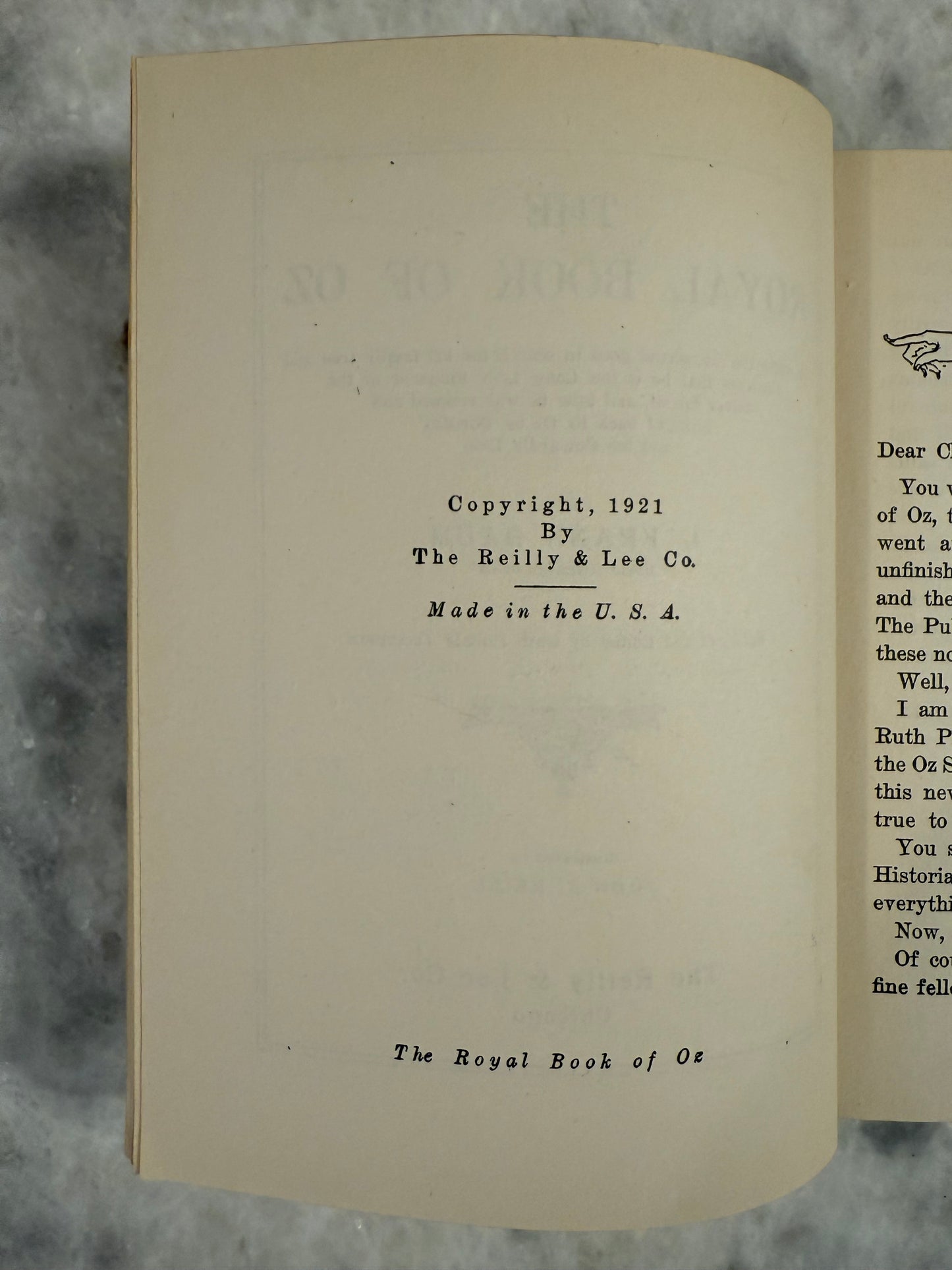 Collectible- The Royal Book of Oz by L. Frank Baum