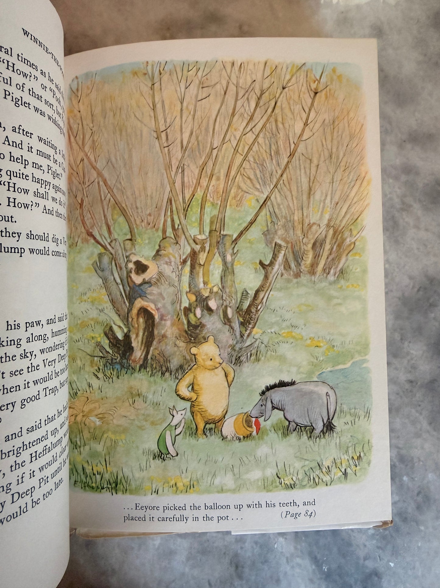 Rare Collectible- 1956 edition of The World of Pooh by A.A. Milne with color illustrations