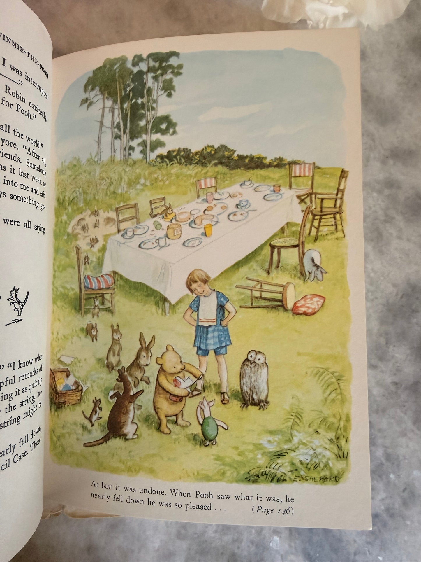 Rare Collectible- 1956 edition of The World of Pooh by A.A. Milne with color illustrations