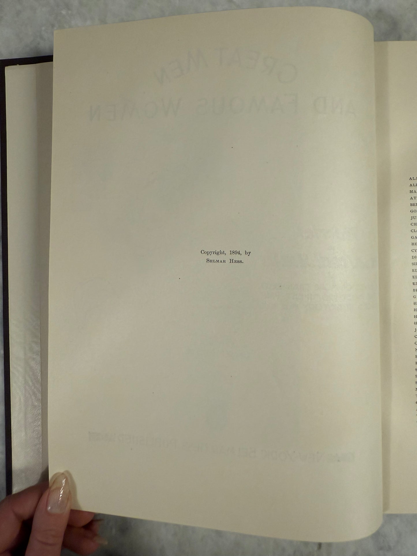 First Edition- Great Men and Famous Women